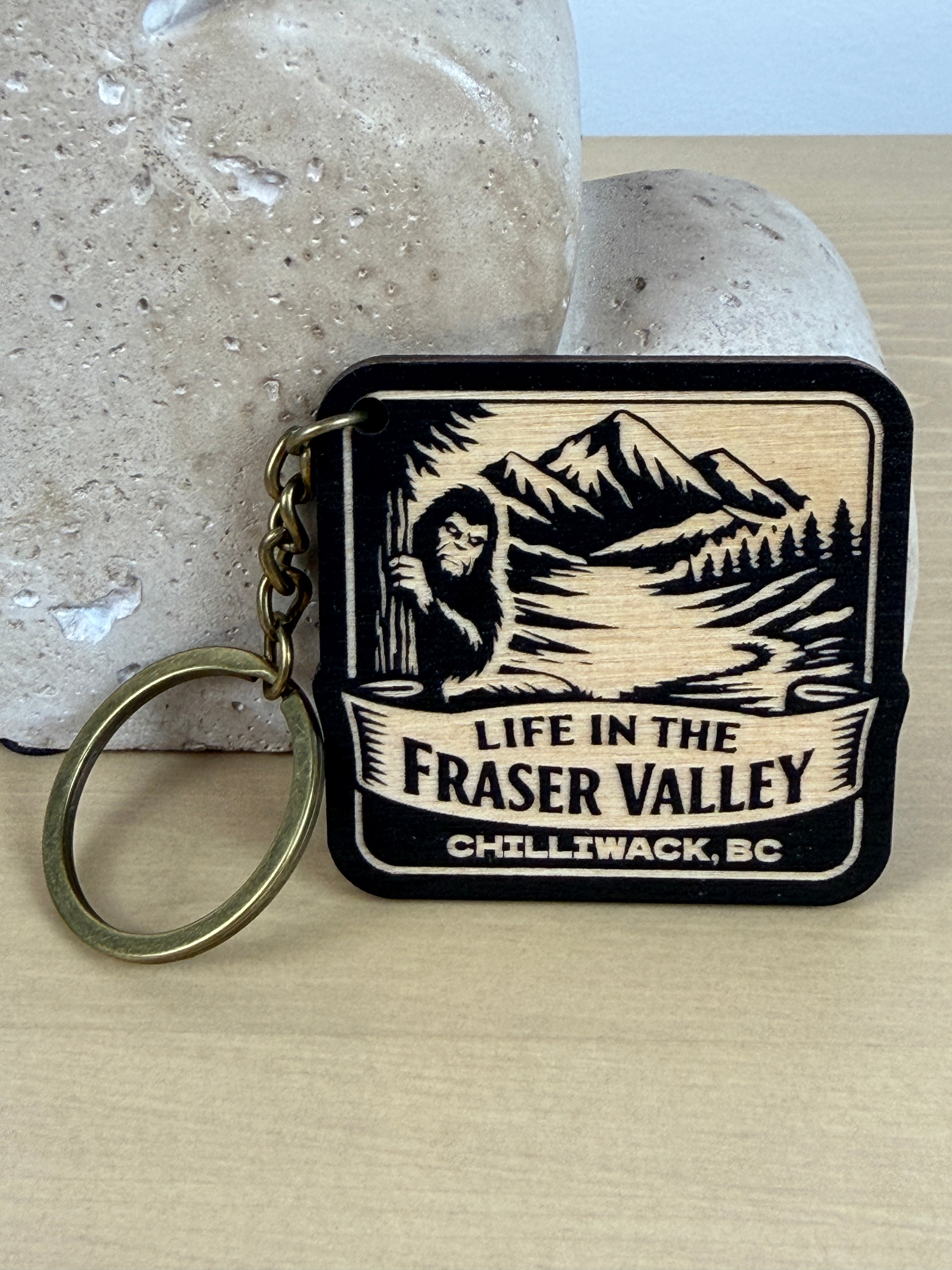 Life in the Fraser Valley Keychain - Chilliwack - Sasquatch