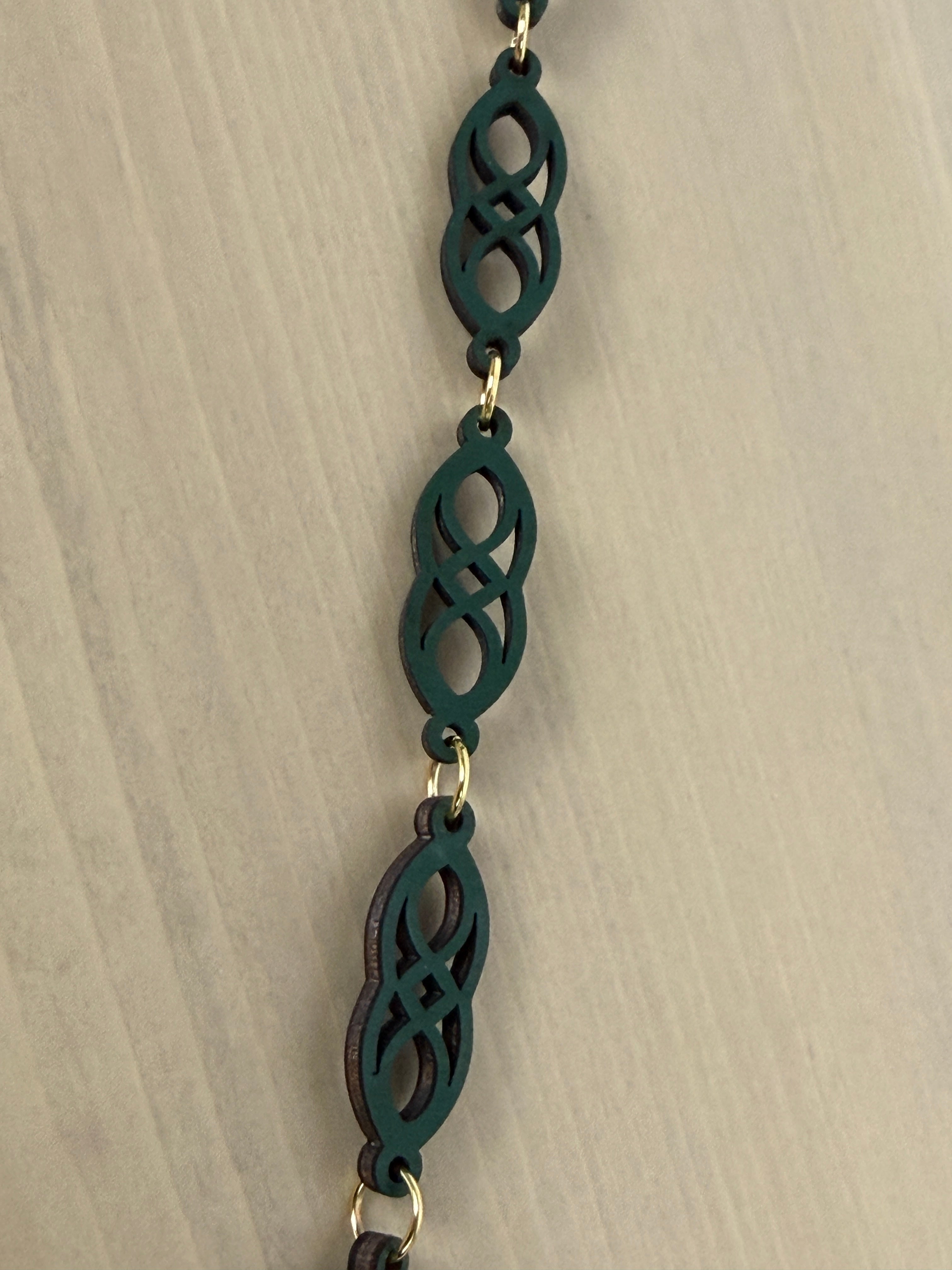Wood Link Lanyard set