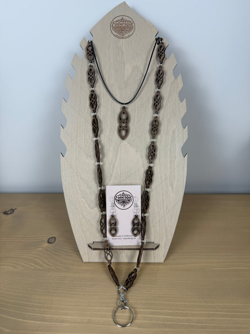 Wood Link Lanyard set
