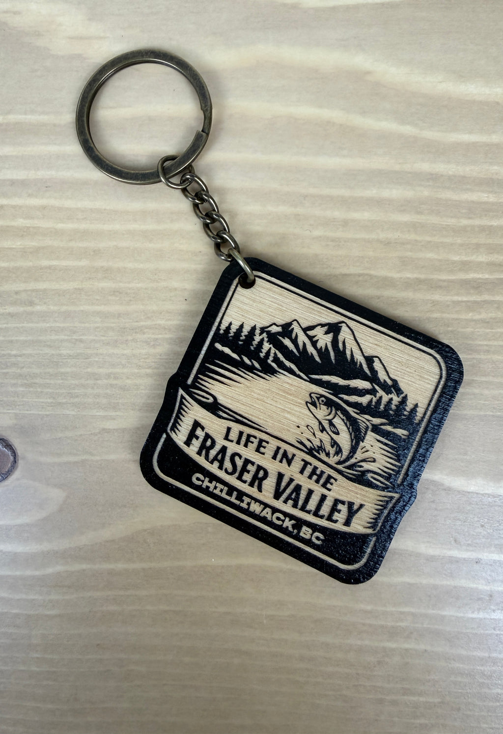 Life in the Fraser Valley Keychain - Chilliwack - Fishing