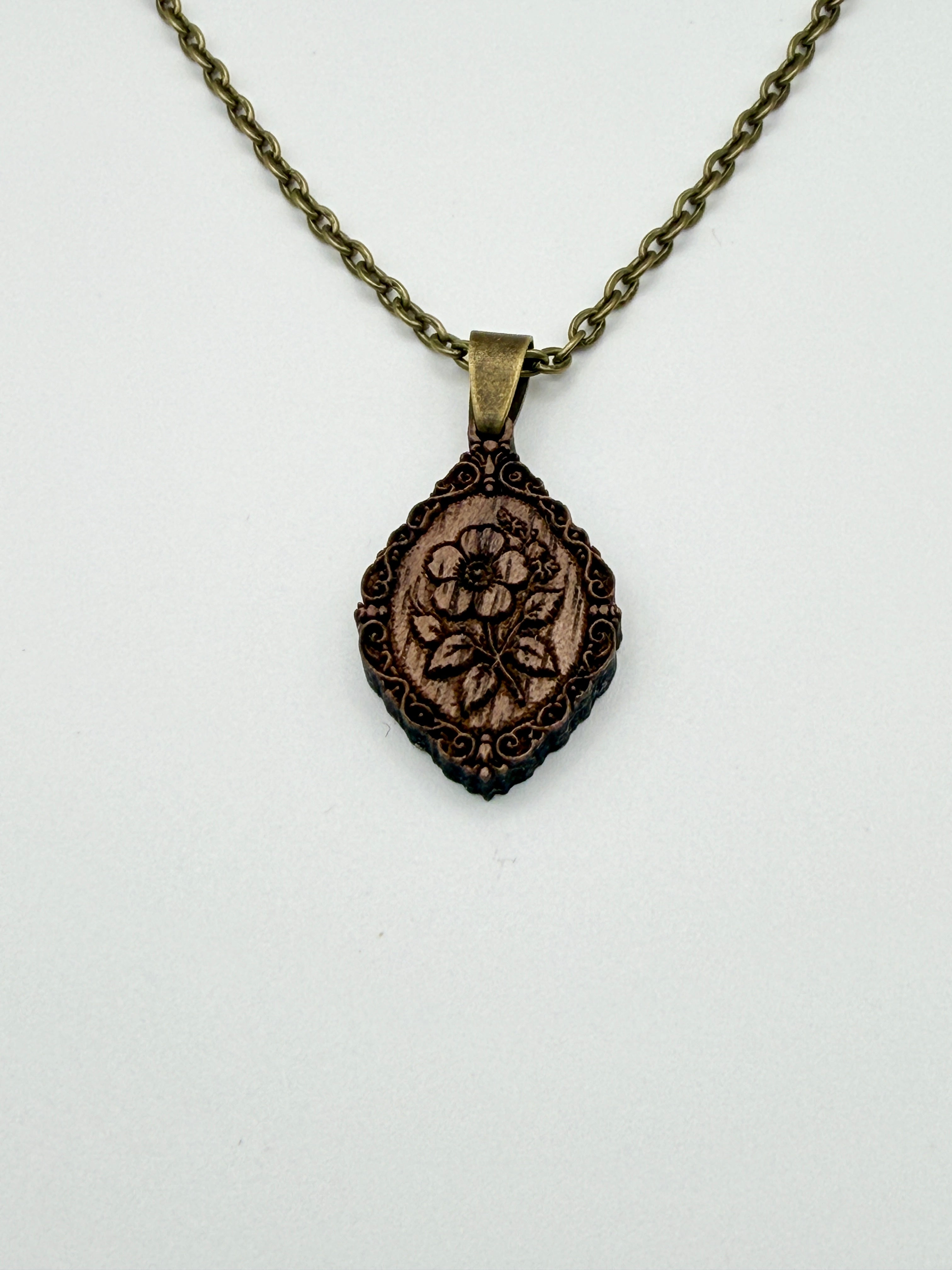 Wild Rose Pendant - Resilience, Courage and Beauty