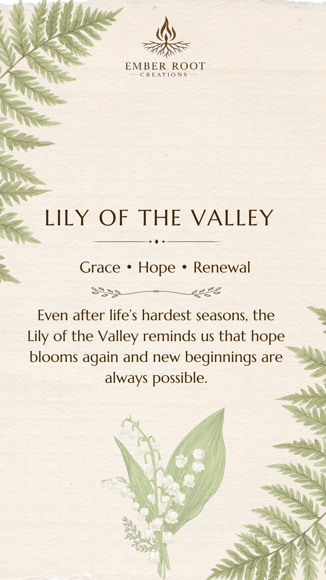 Lily of the Valley Pendant - Grace, Hope, and Renewal