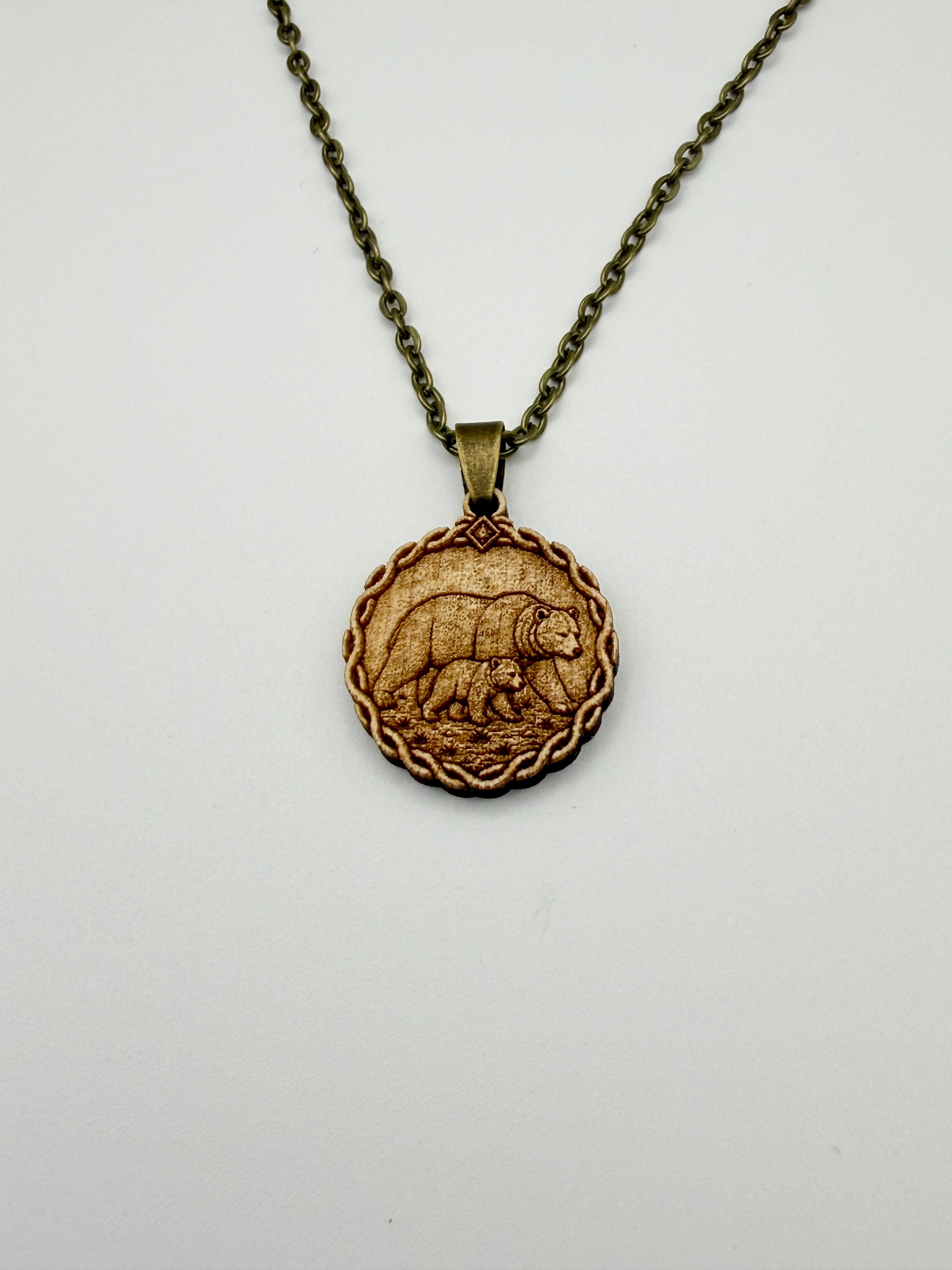 Bear & Cub Pendant - Family, Devotion and Belonging
