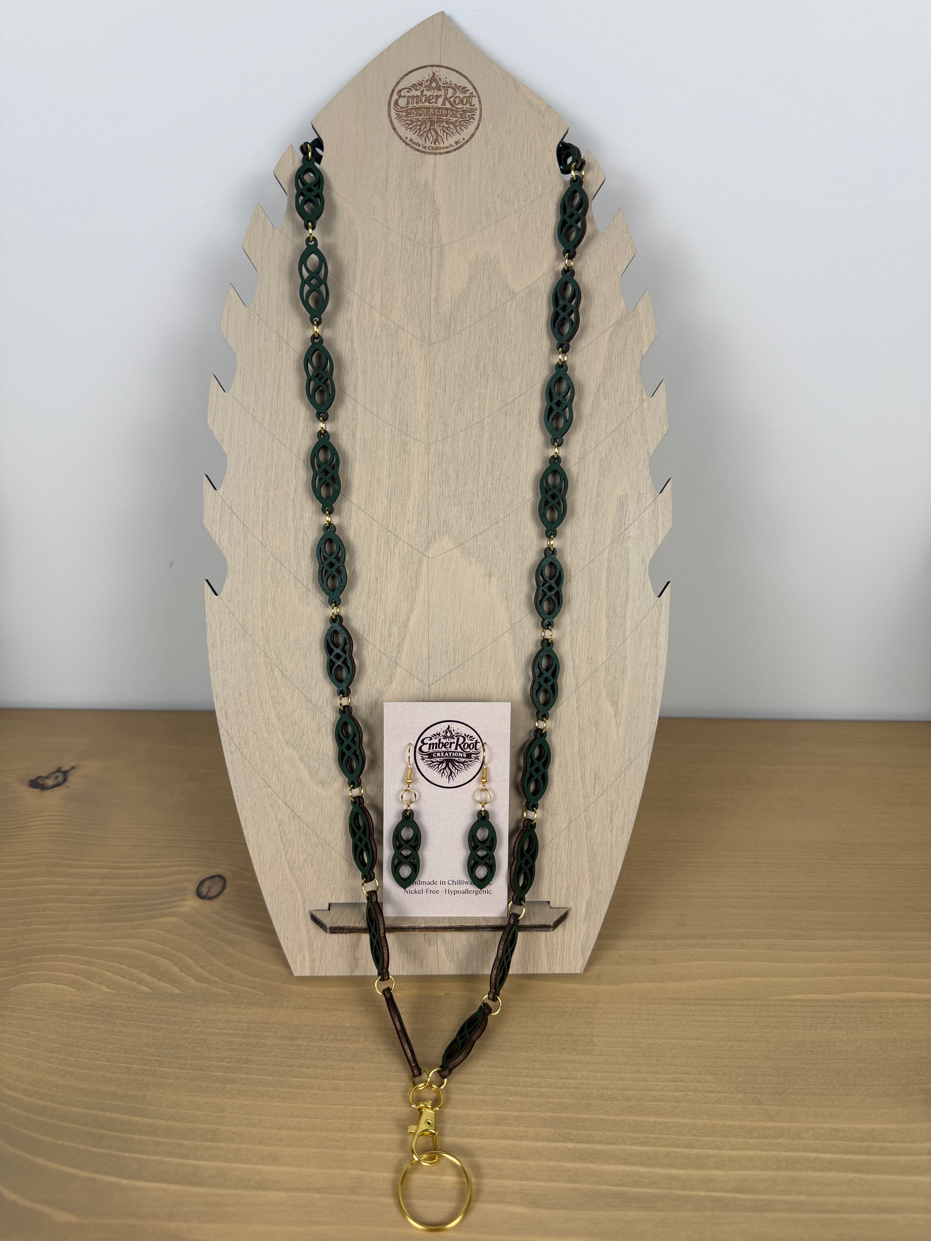 Wood Link Lanyard set