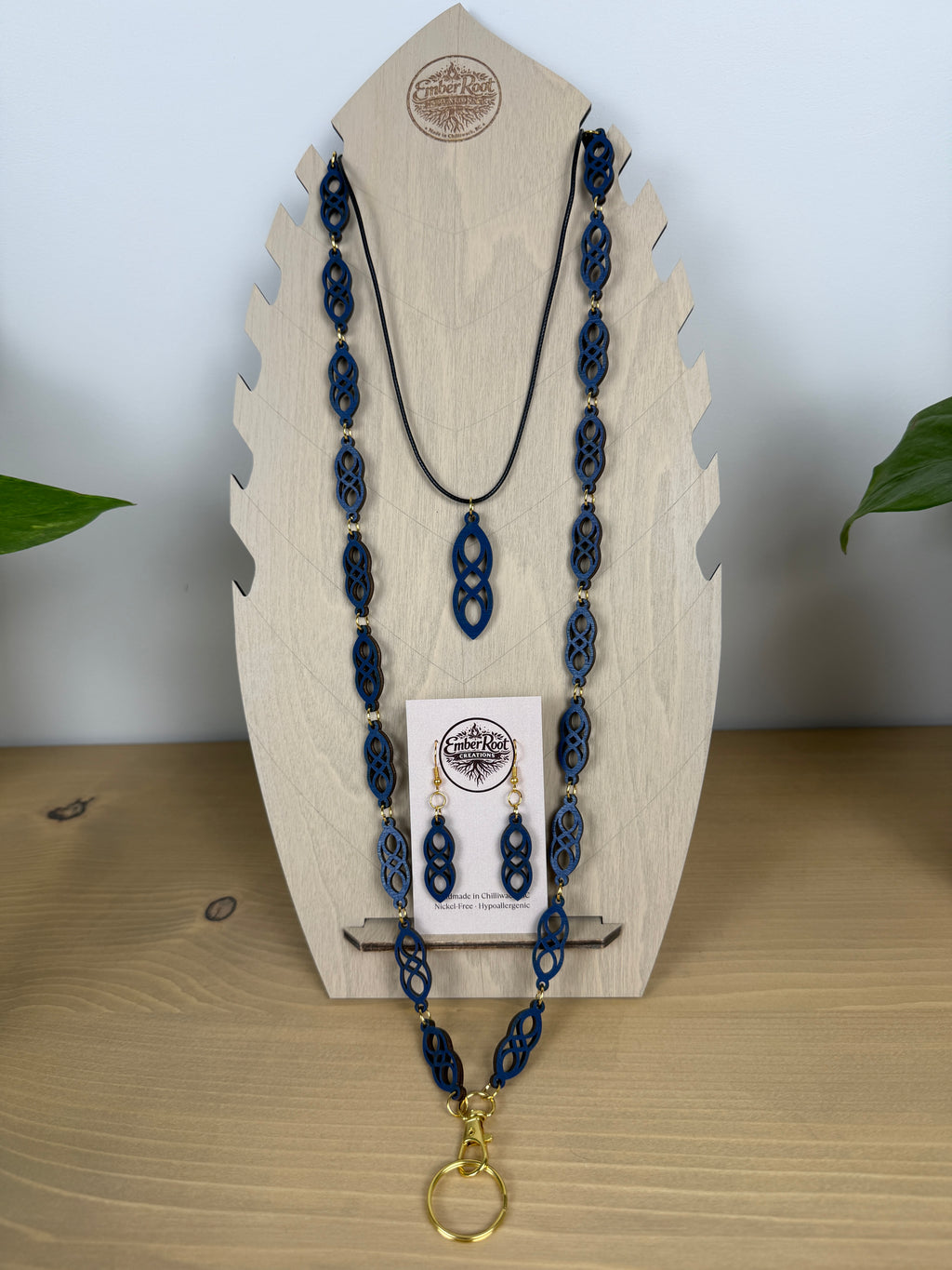 Wood Link Lanyard set