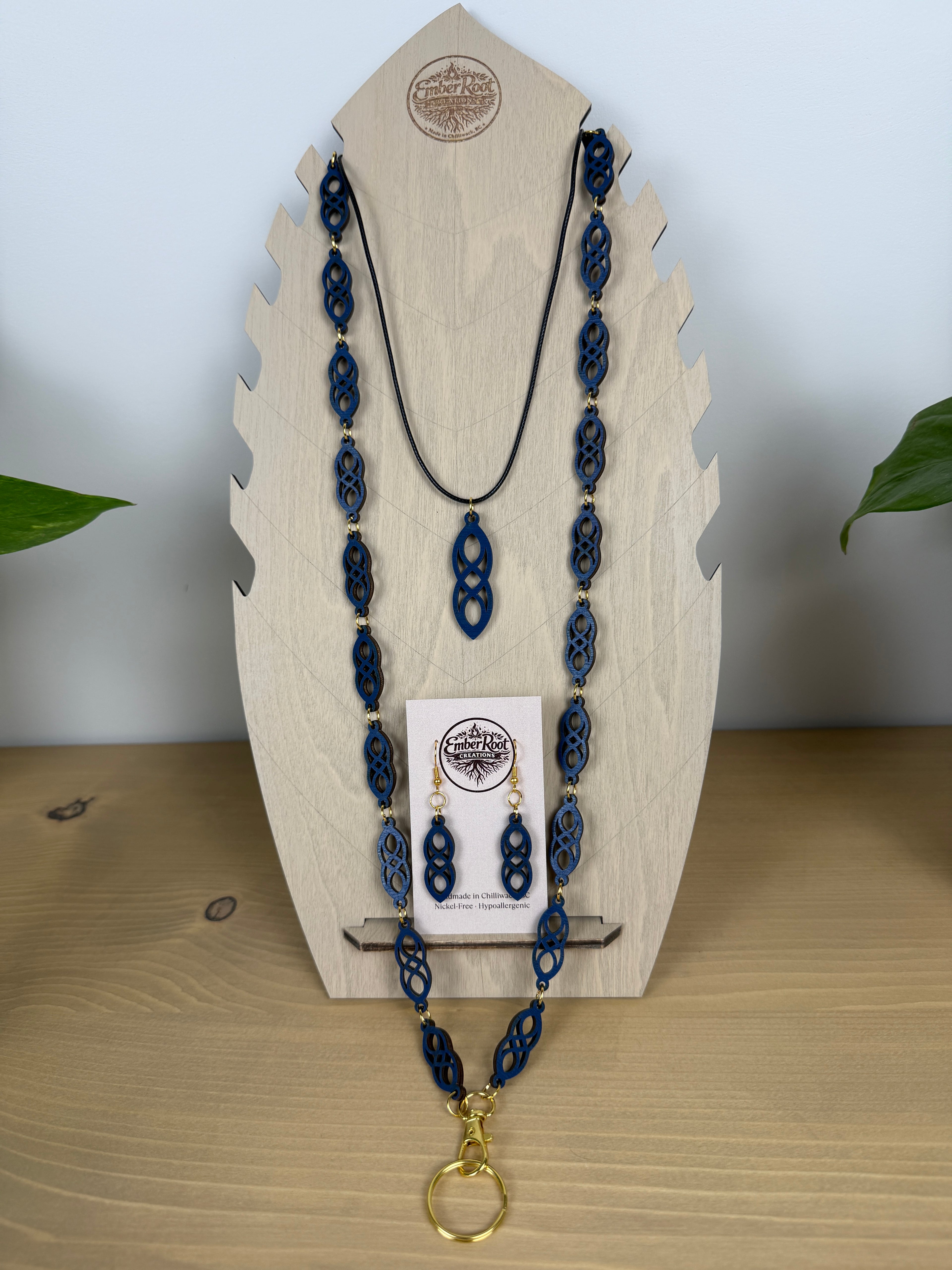 Wood Link Lanyard set