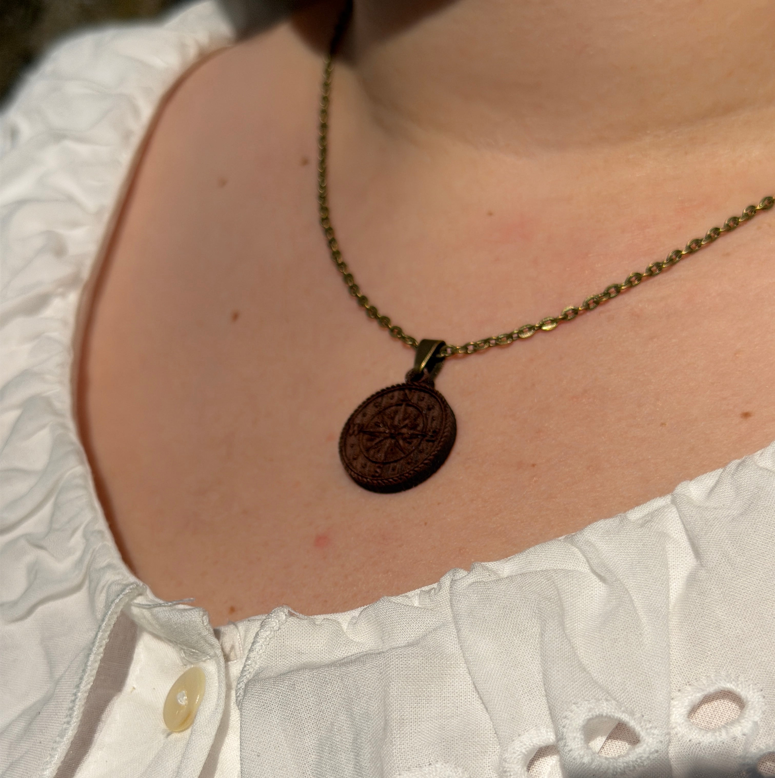 Compass Rose Pendant - Direction, Purpose and Courage