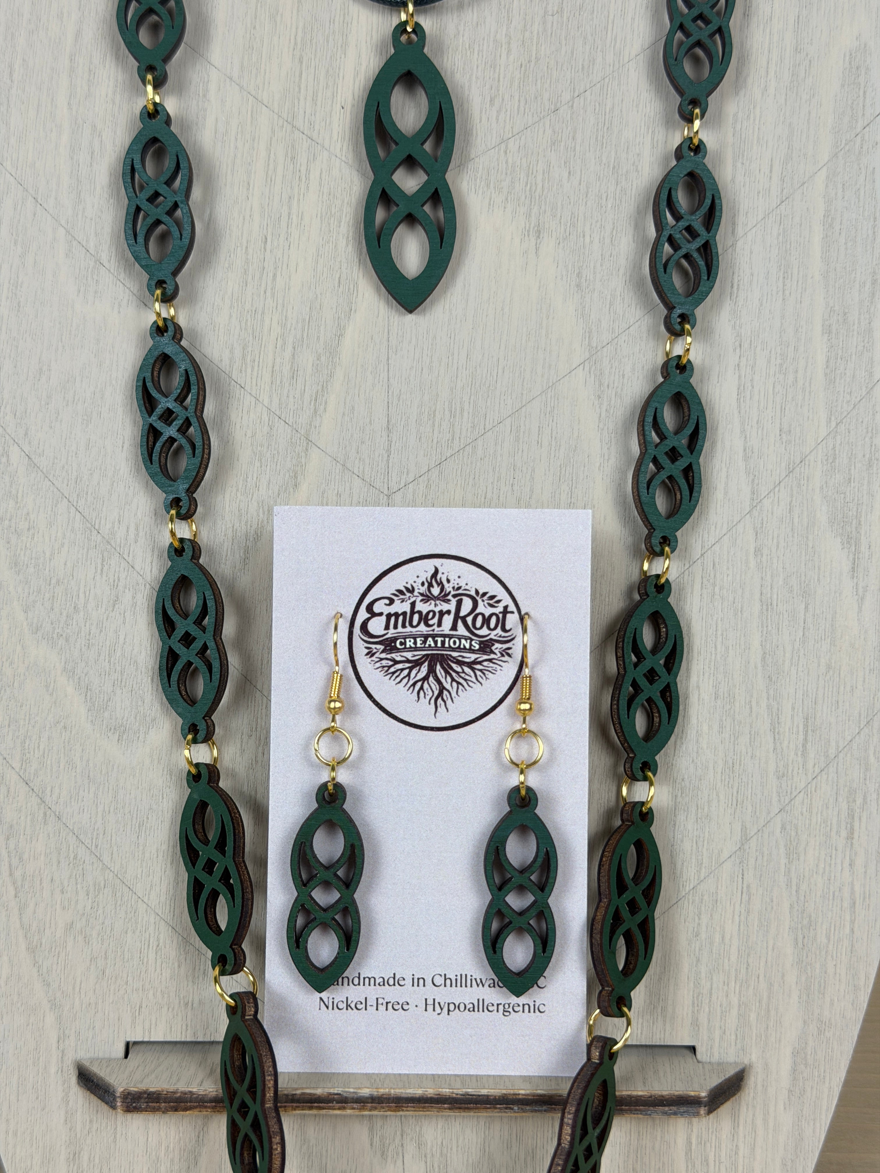 Wood Link Lanyard set