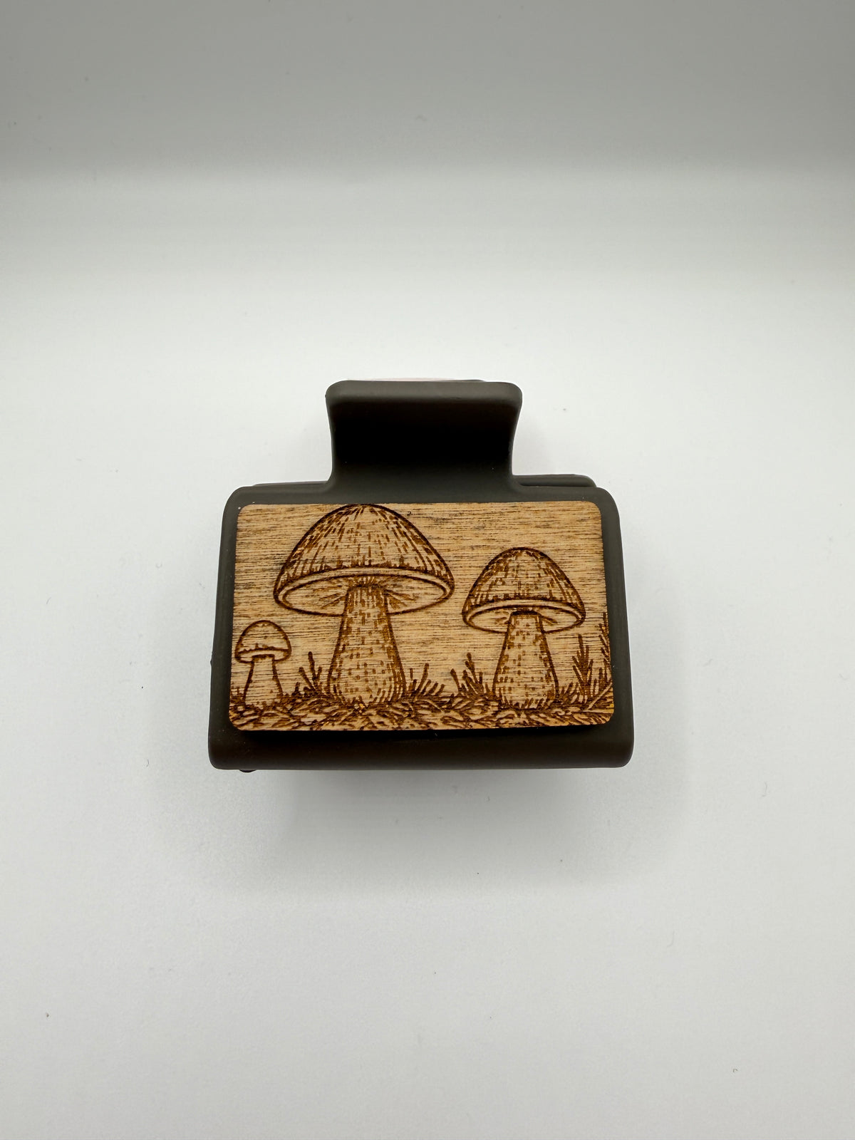 Mushroom Wood Hair Clip