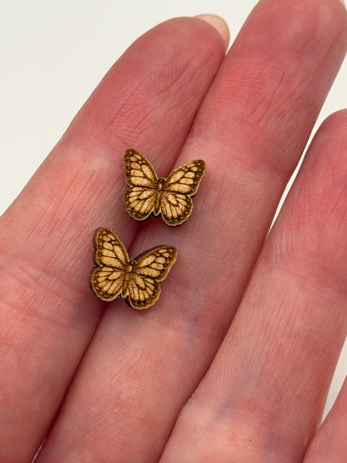 Butterfly Stud Earrings - Reclaimed Eastern Maple