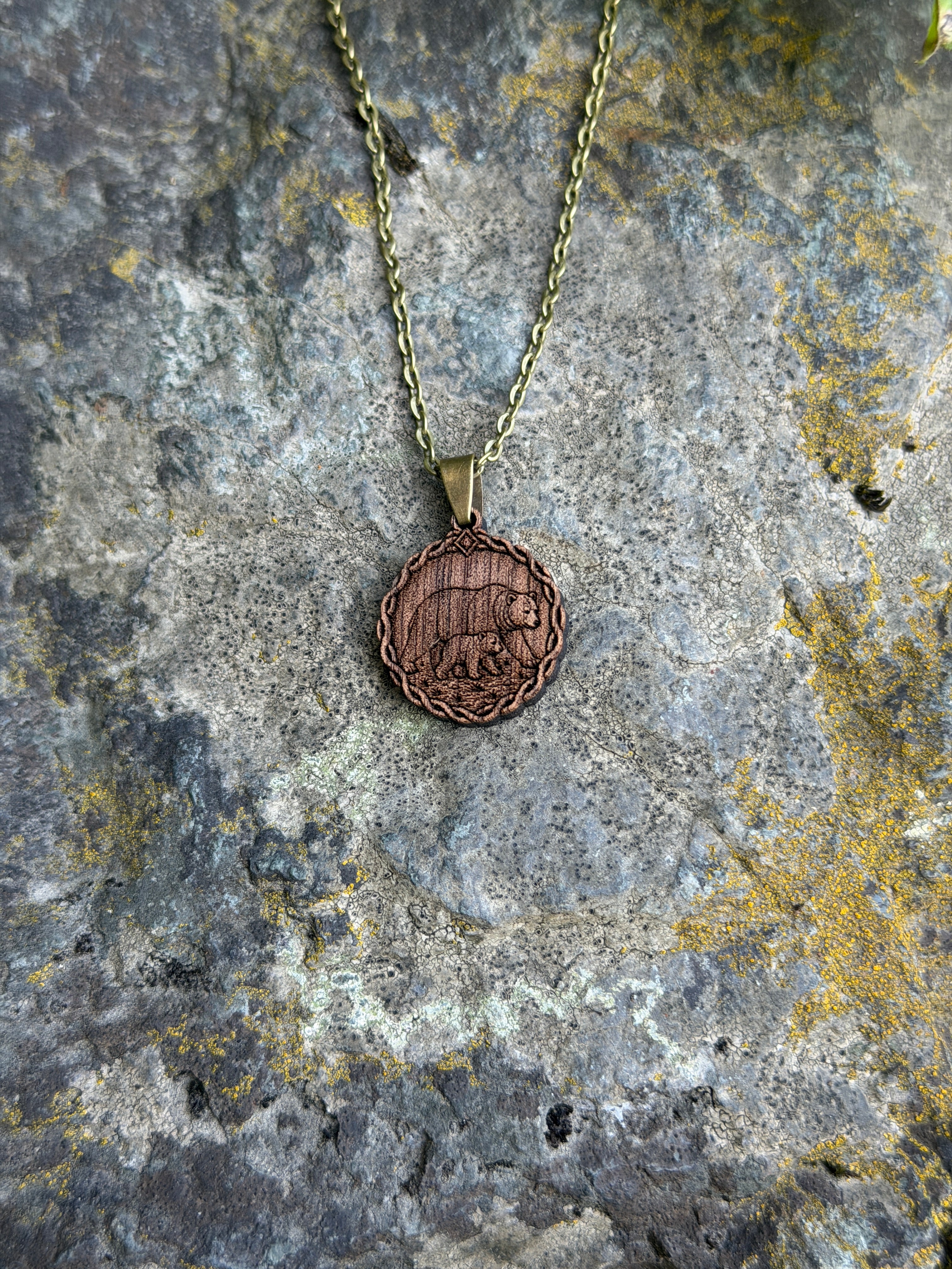 Bear & Cub Pendant - Family, Devotion and Belonging
