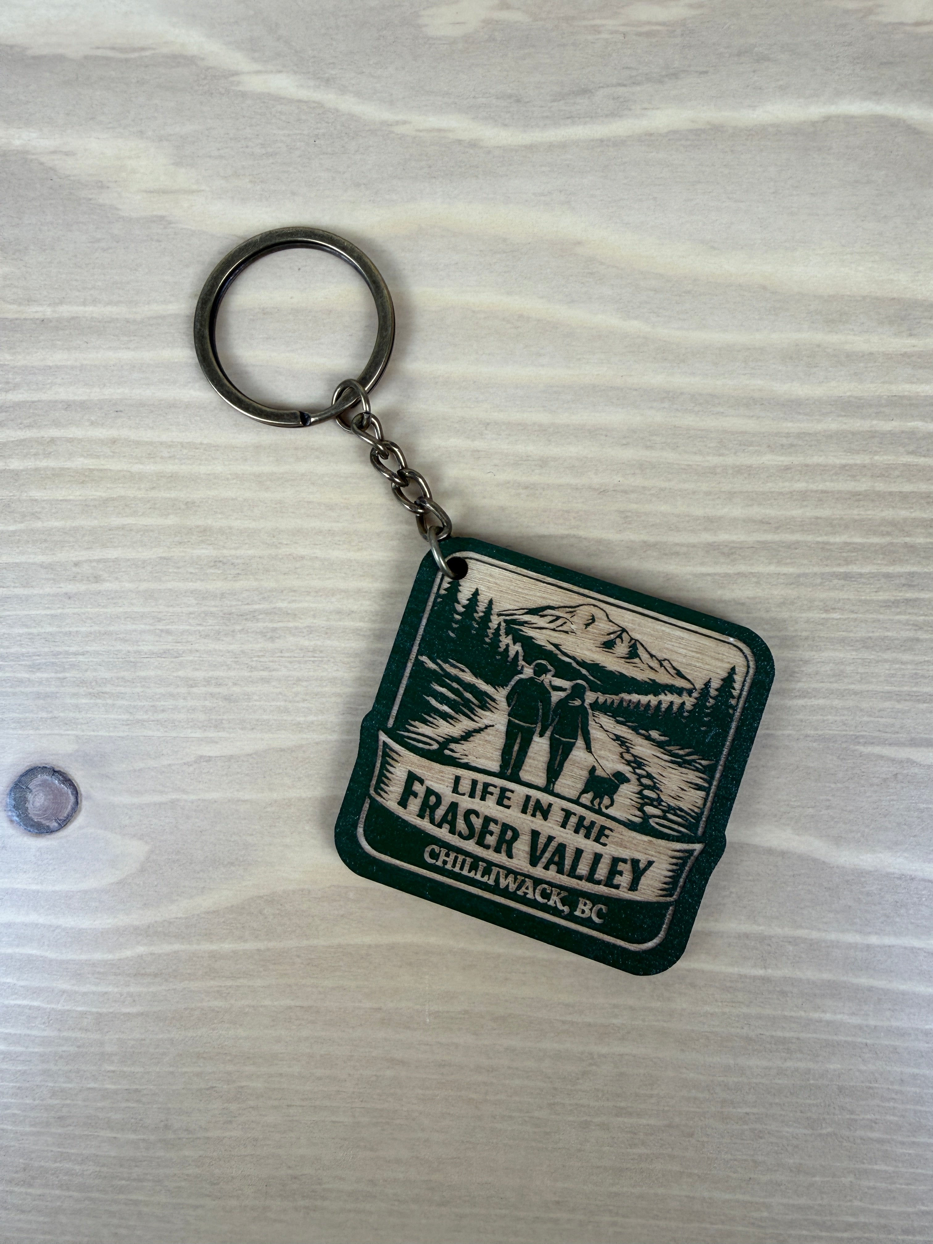 Life in the Fraser Valley Keychain - Chilliwack - Trailside Together