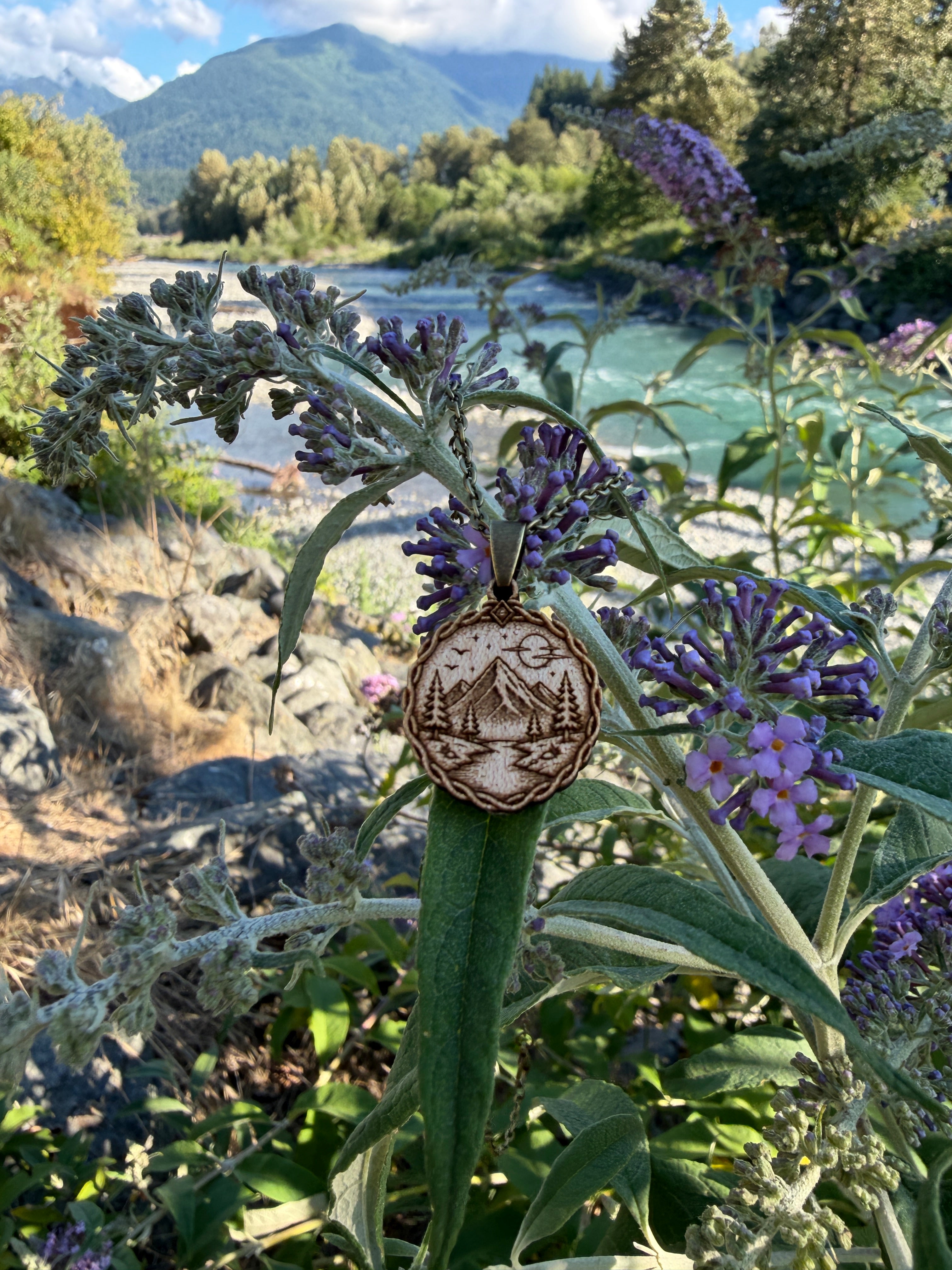 Mountain River Pendant - Adaptability, Persistence and Strength