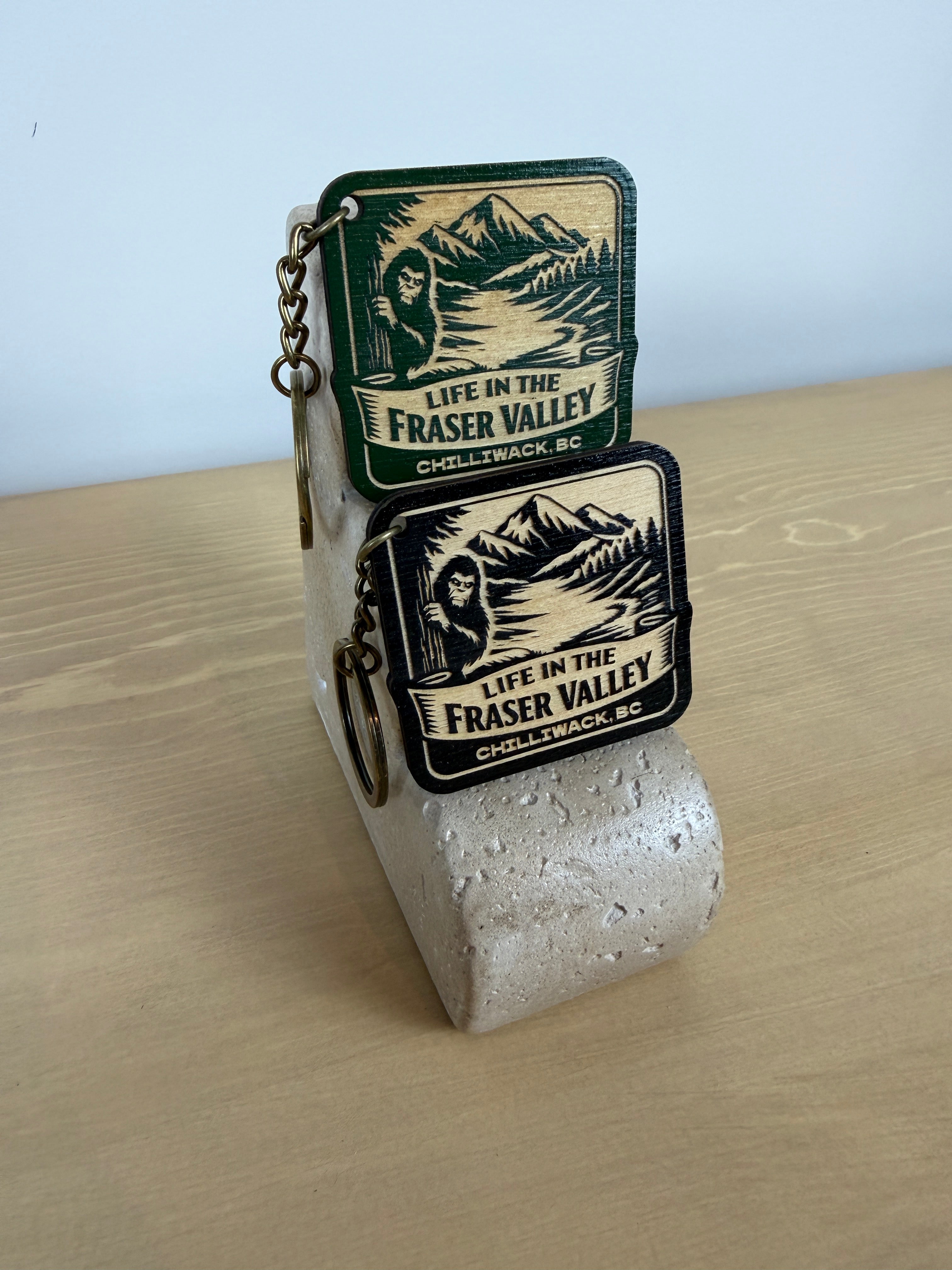 Life in the Fraser Valley Keychain - Chilliwack - Sasquatch