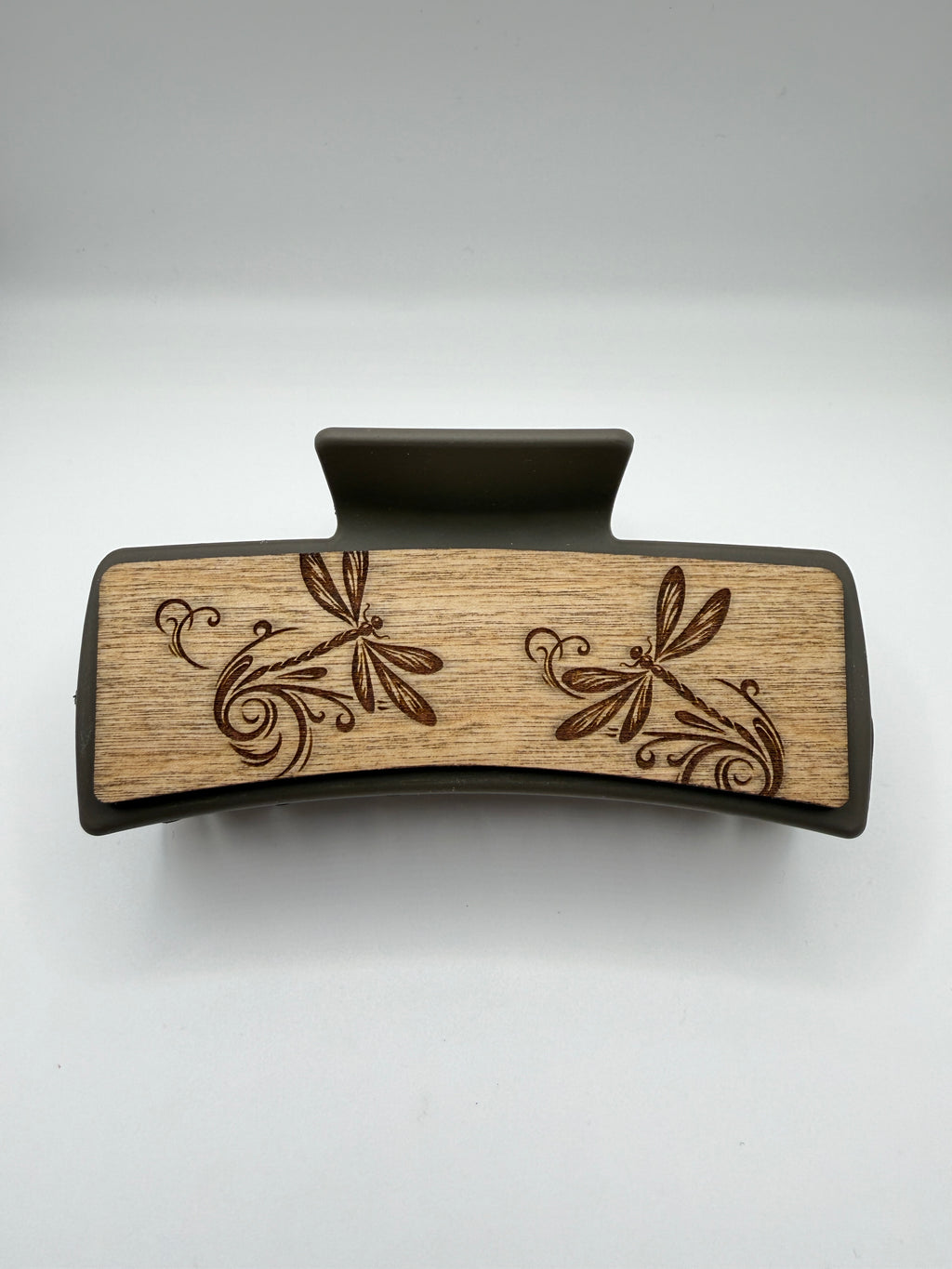 Dragonfly Wood Hair Clip