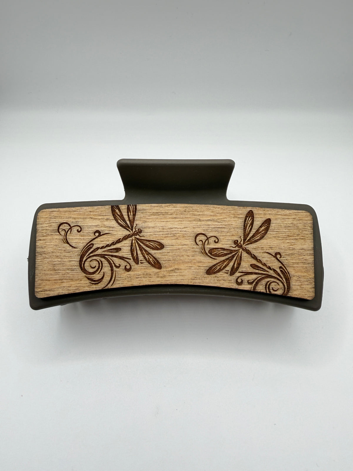 Dragonfly Wood Hair Clip
