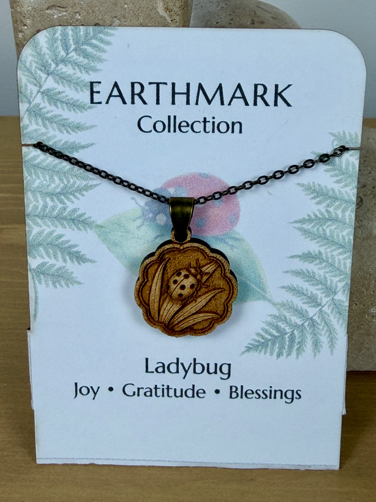 Lady bug Pendant - Joy, Gratitude, and Blessings
