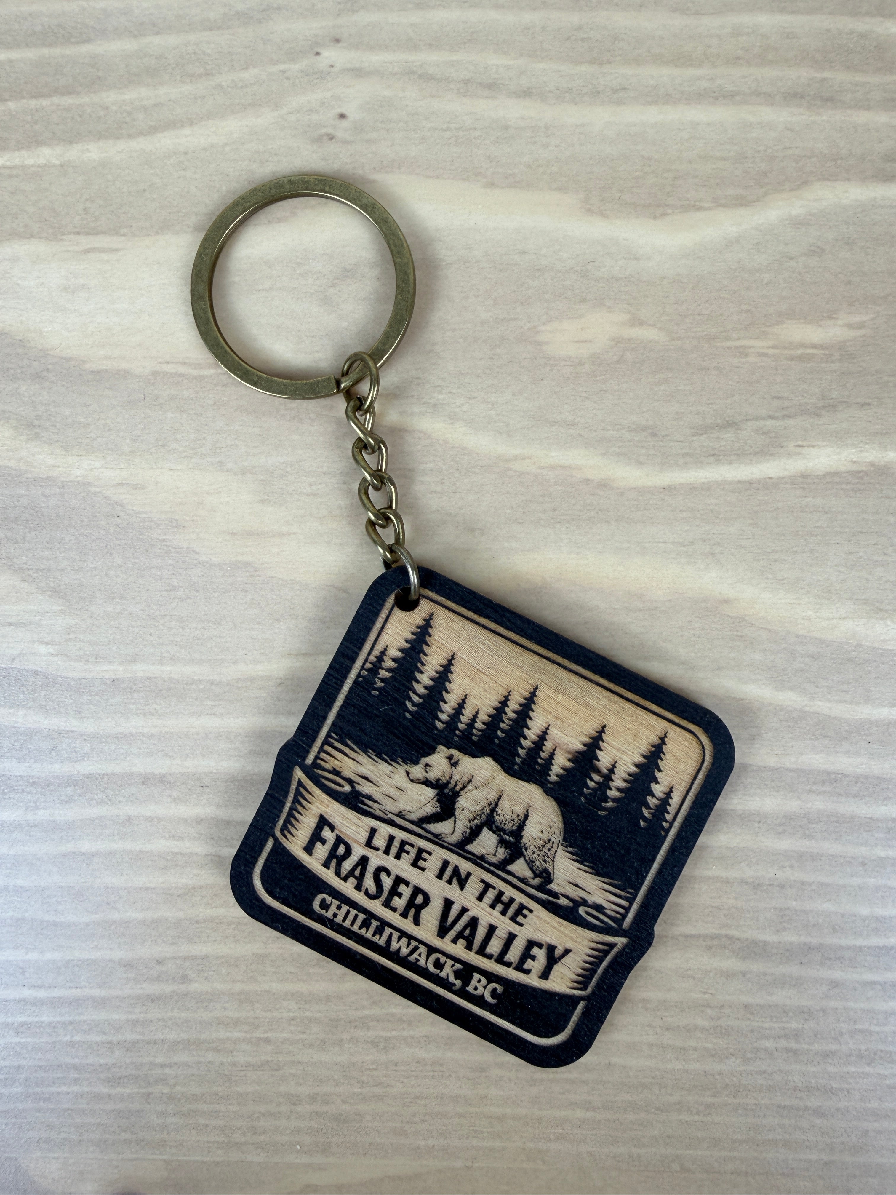 Life in the Fraser Valley Keychain - Chilliwack - Bear Country