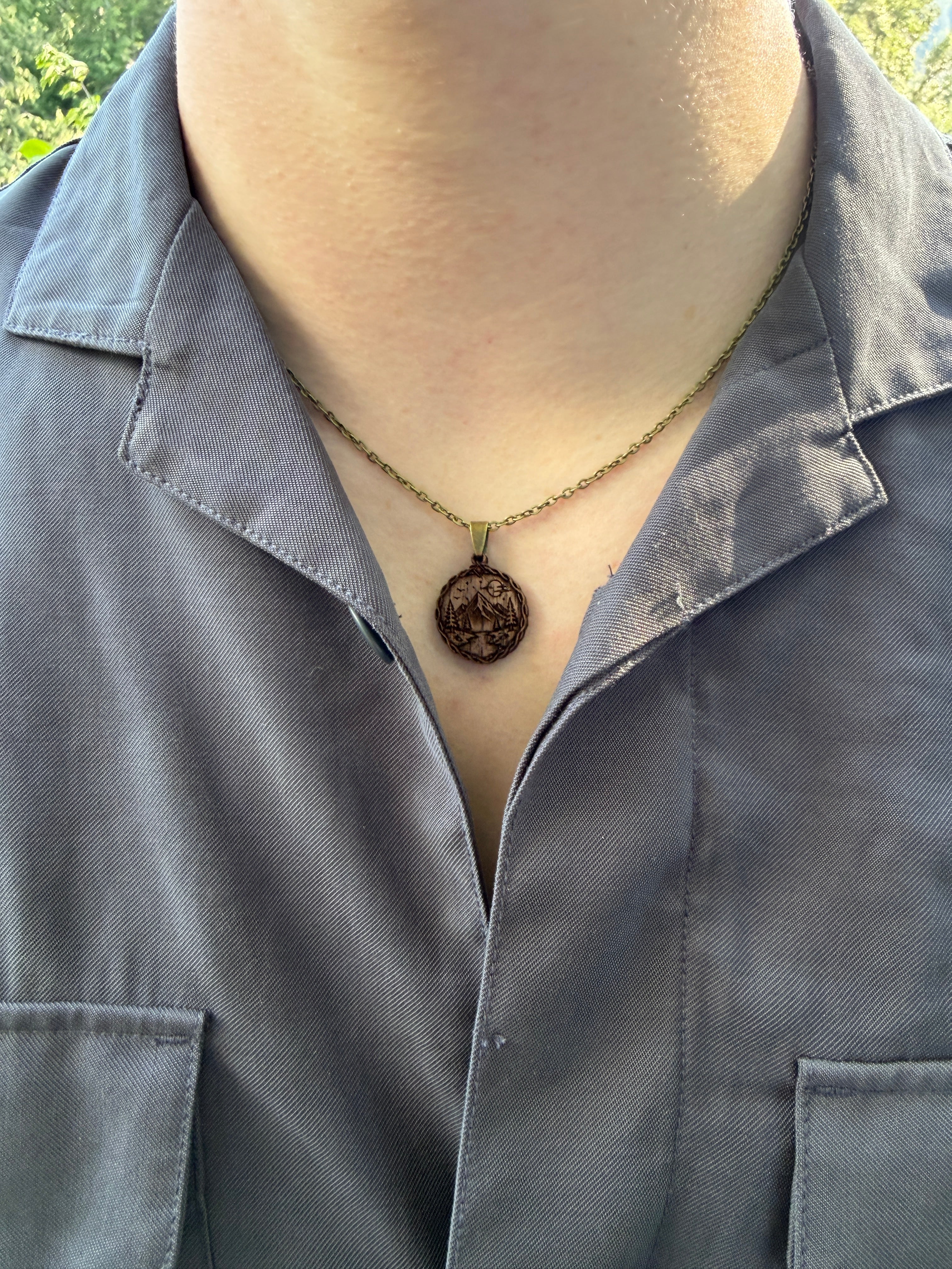 Mountain River Pendant - Adaptability, Persistence and Strength