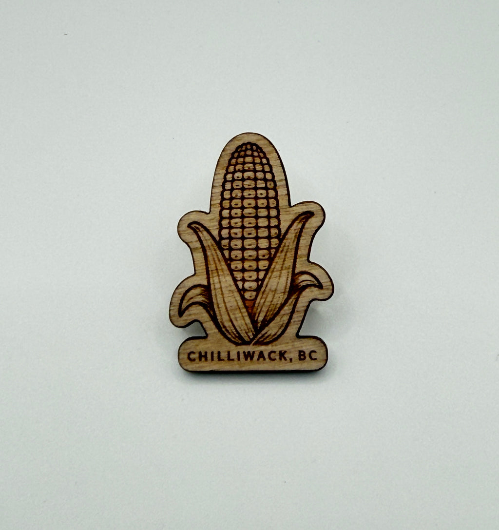 Chilliwack Corn | Wooden Souvenir Pin