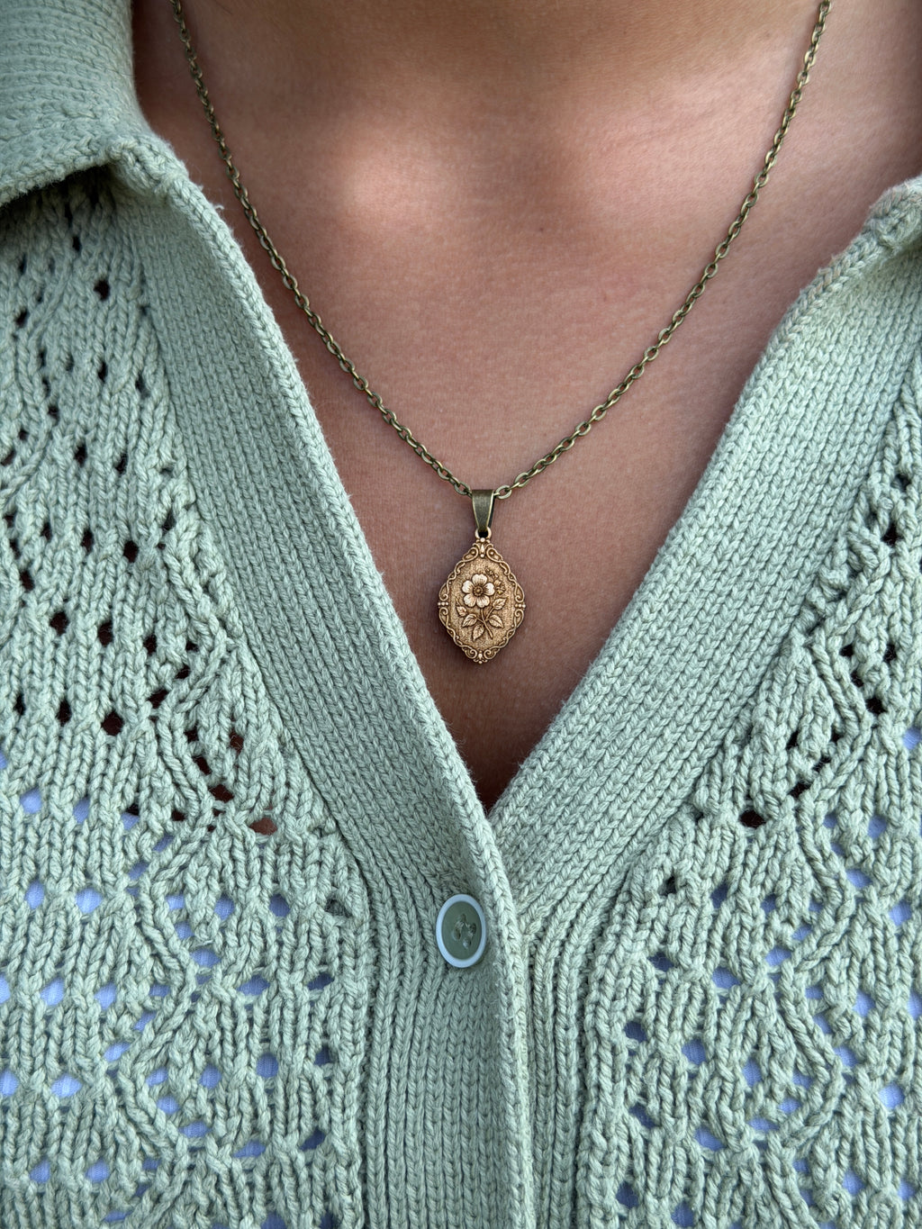 Wild Rose Pendant - Resilience, Courage and Beauty