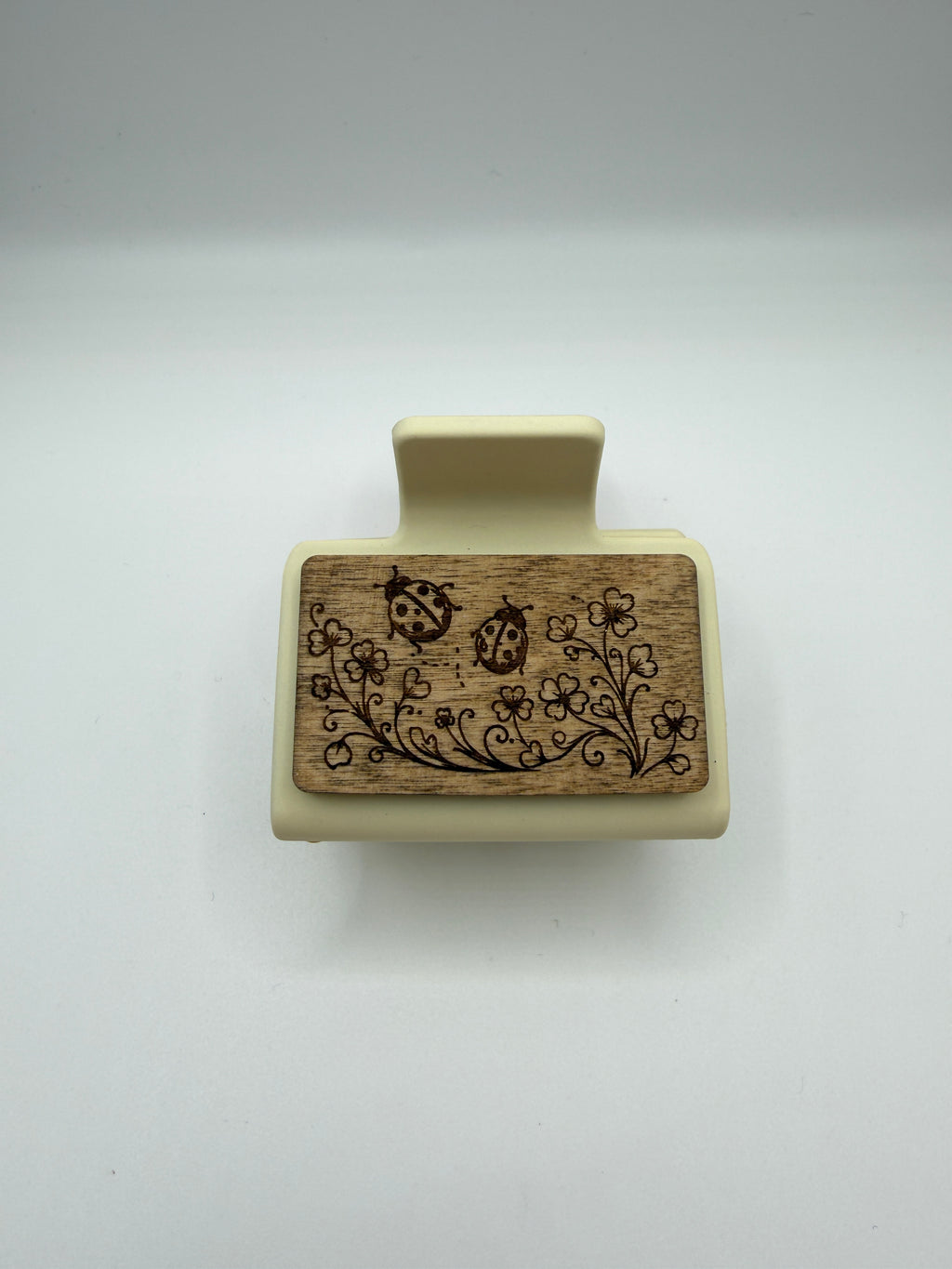 Ladybug Wood Hair Clip