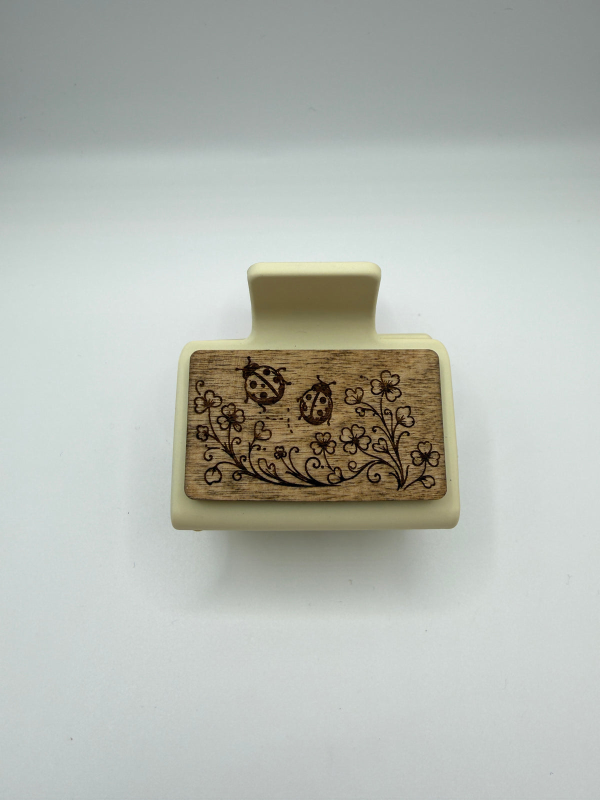 Ladybug Wood Hair Clip