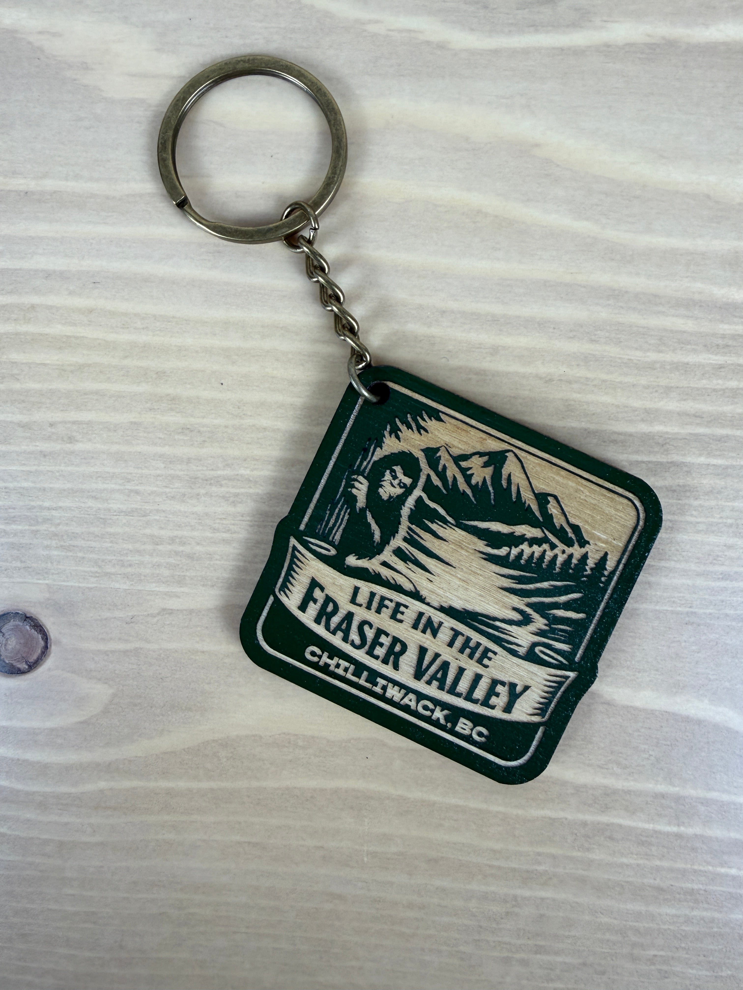 Life in the Fraser Valley Keychain - Chilliwack - Sasquatch