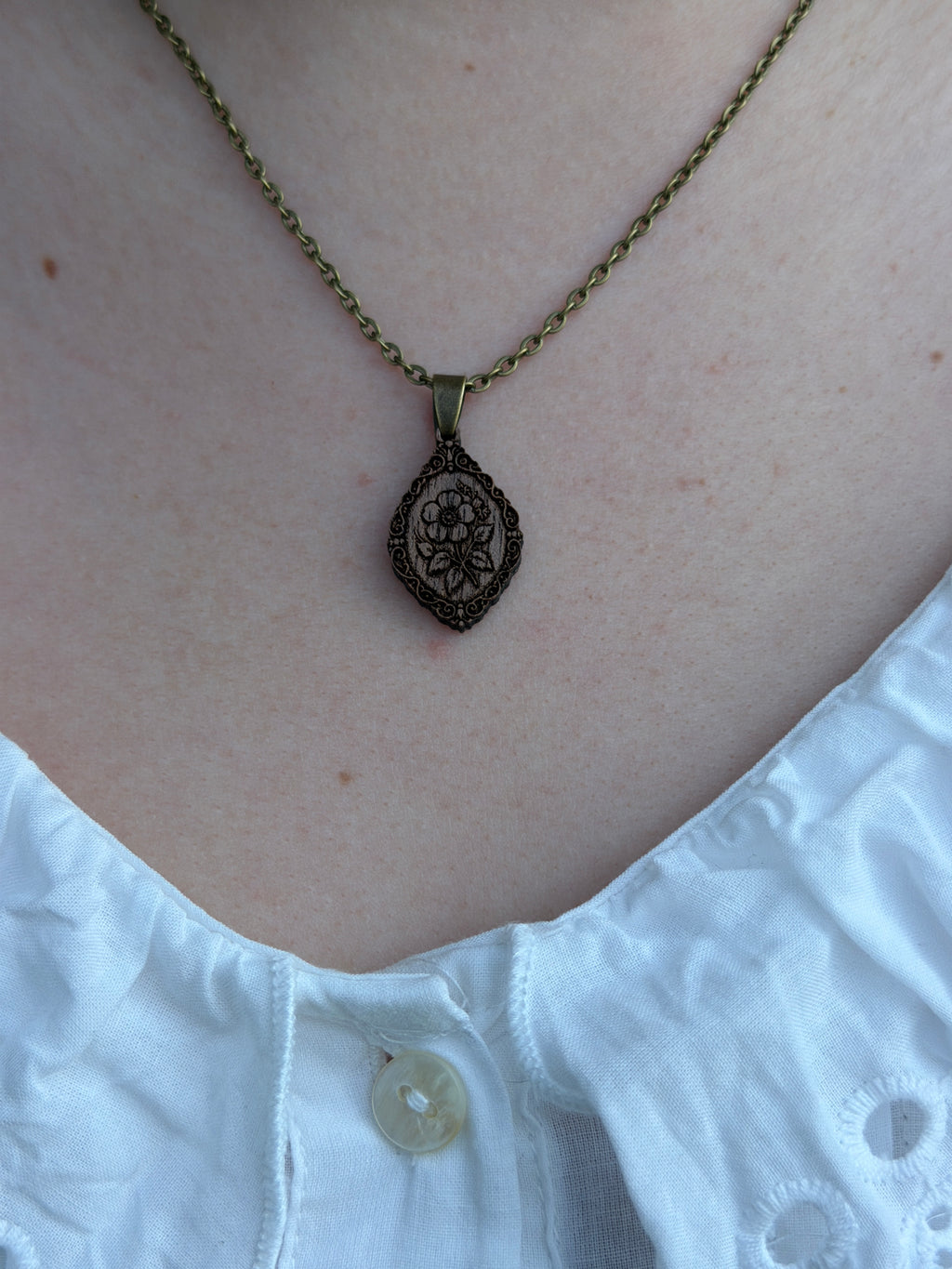 Wild Rose Pendant - Resilience, Courage and Beauty