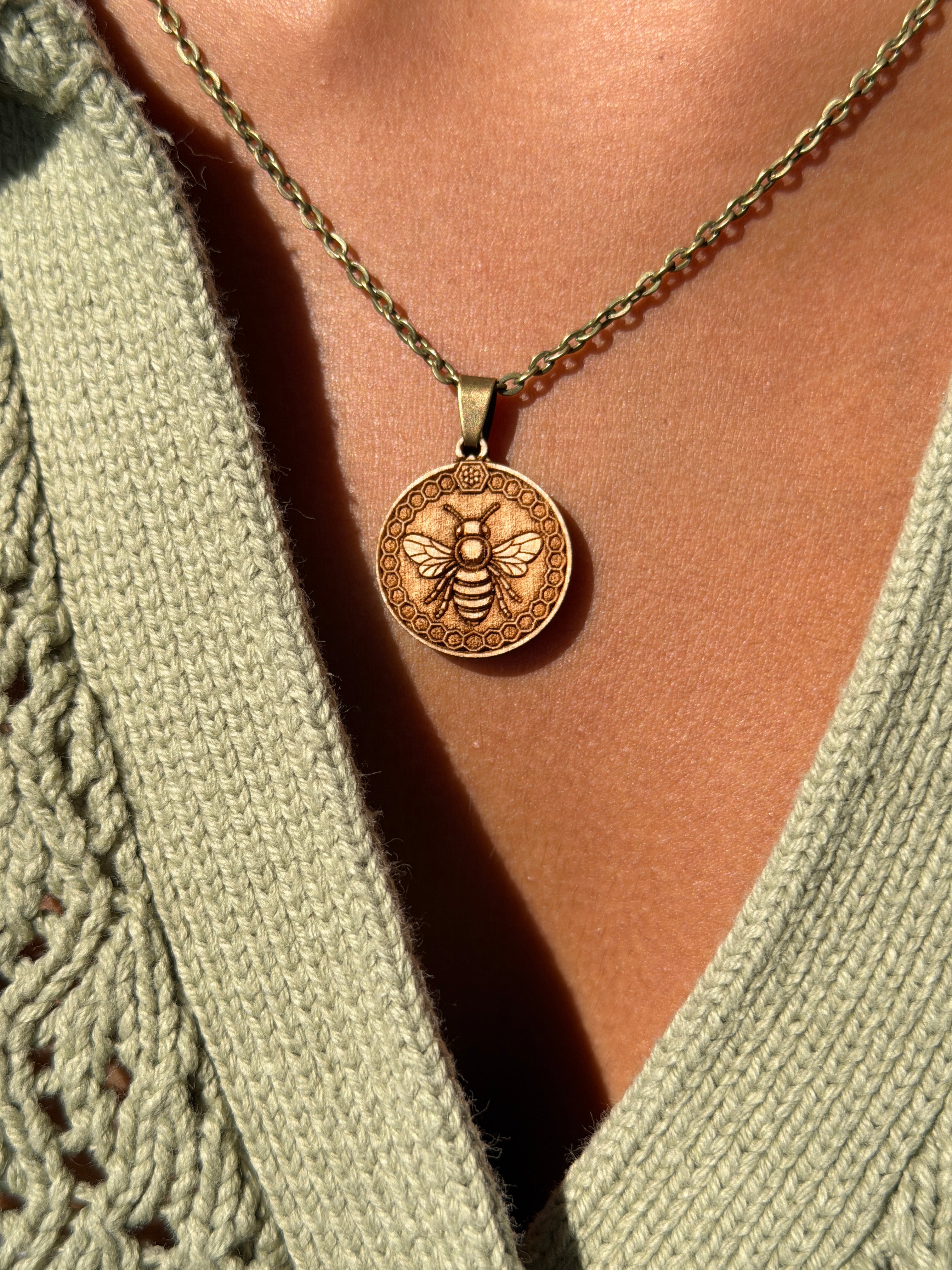 Bee Pendant - Purpose, Service and Community