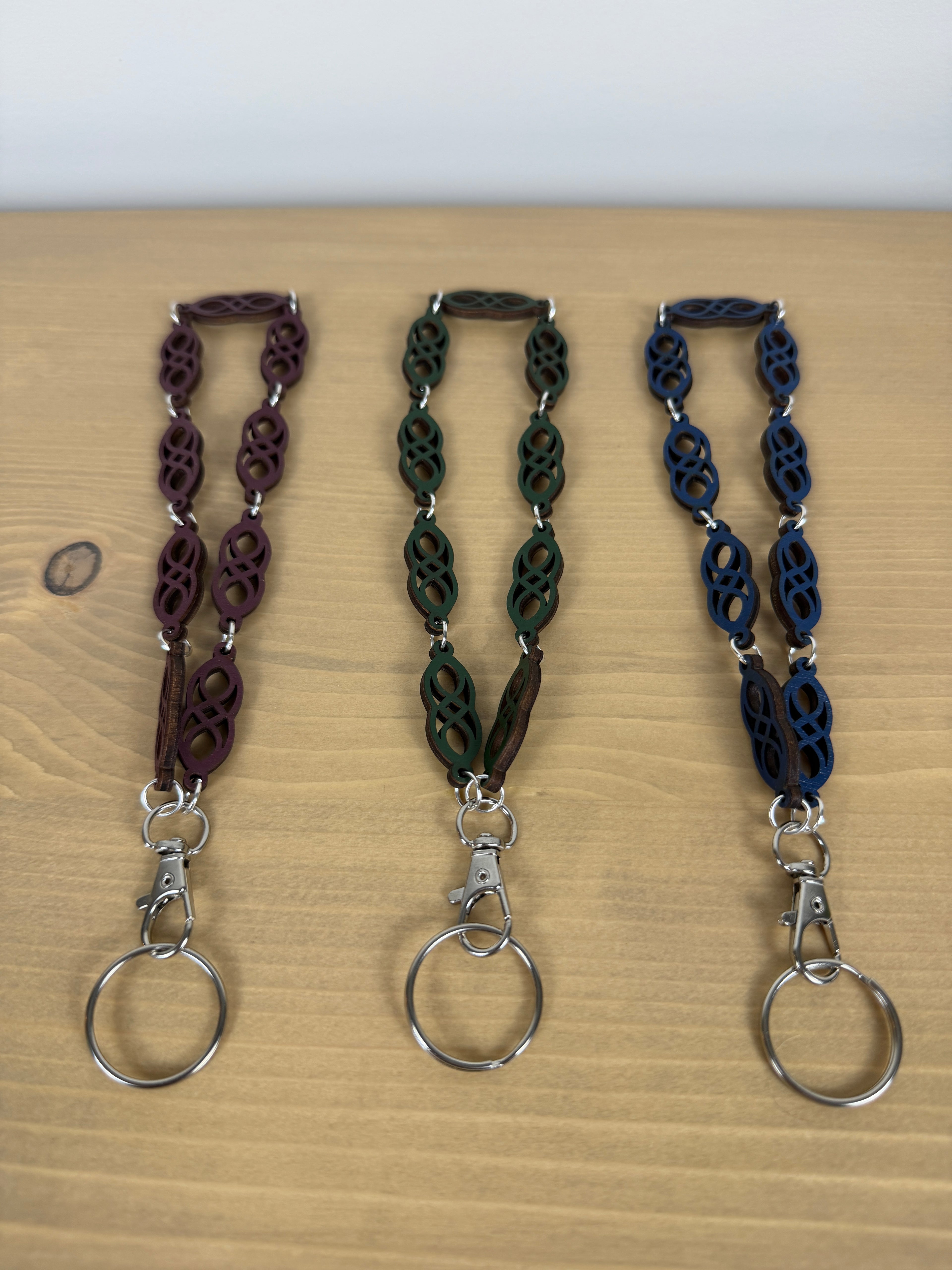 Handcrafted Wood Wristlet | Keychain + Phone Strap option