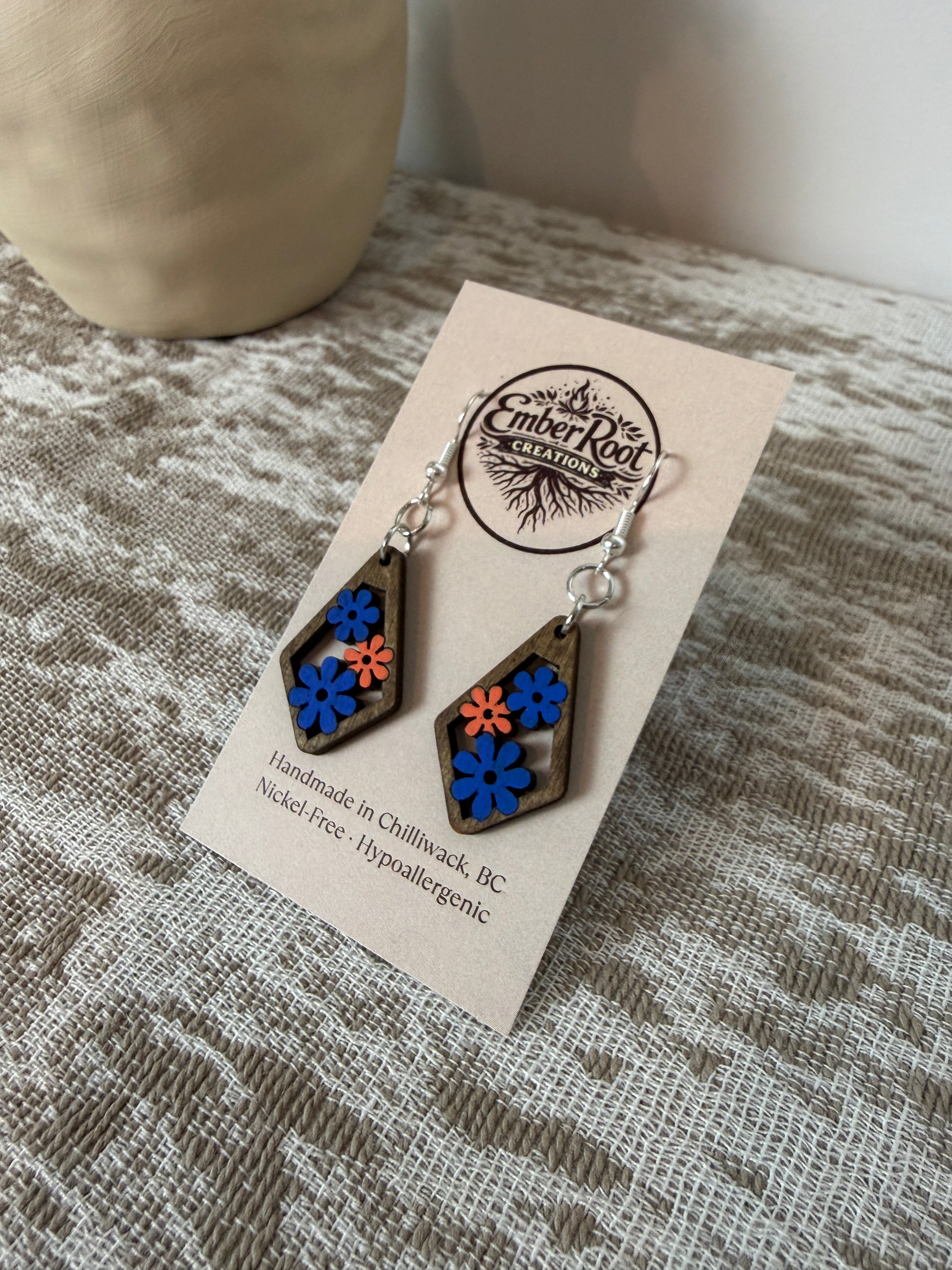 🌼 Spring Bloom Floral - Dangle Earrings
