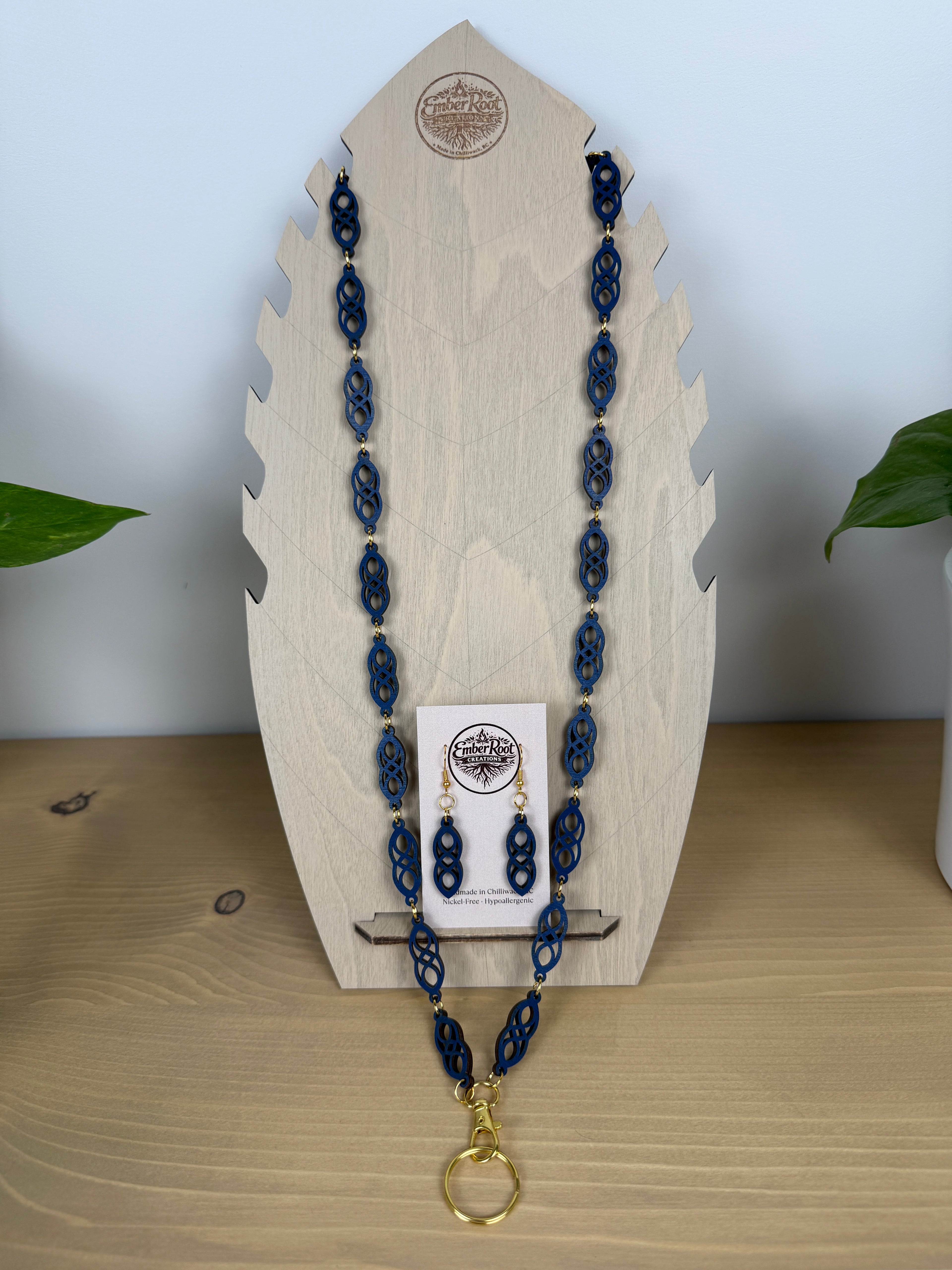 Wood Link Lanyard set