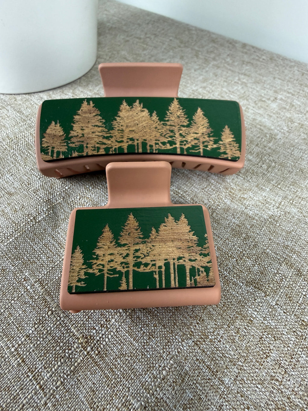 Nature inspired Wood Hair  Clips