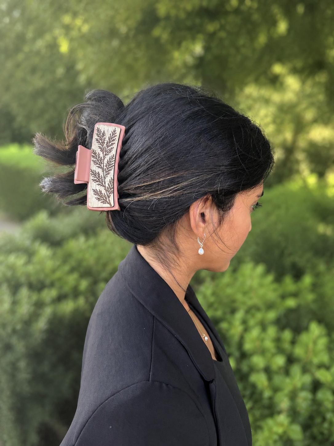 Cedar Wood Hair Clip