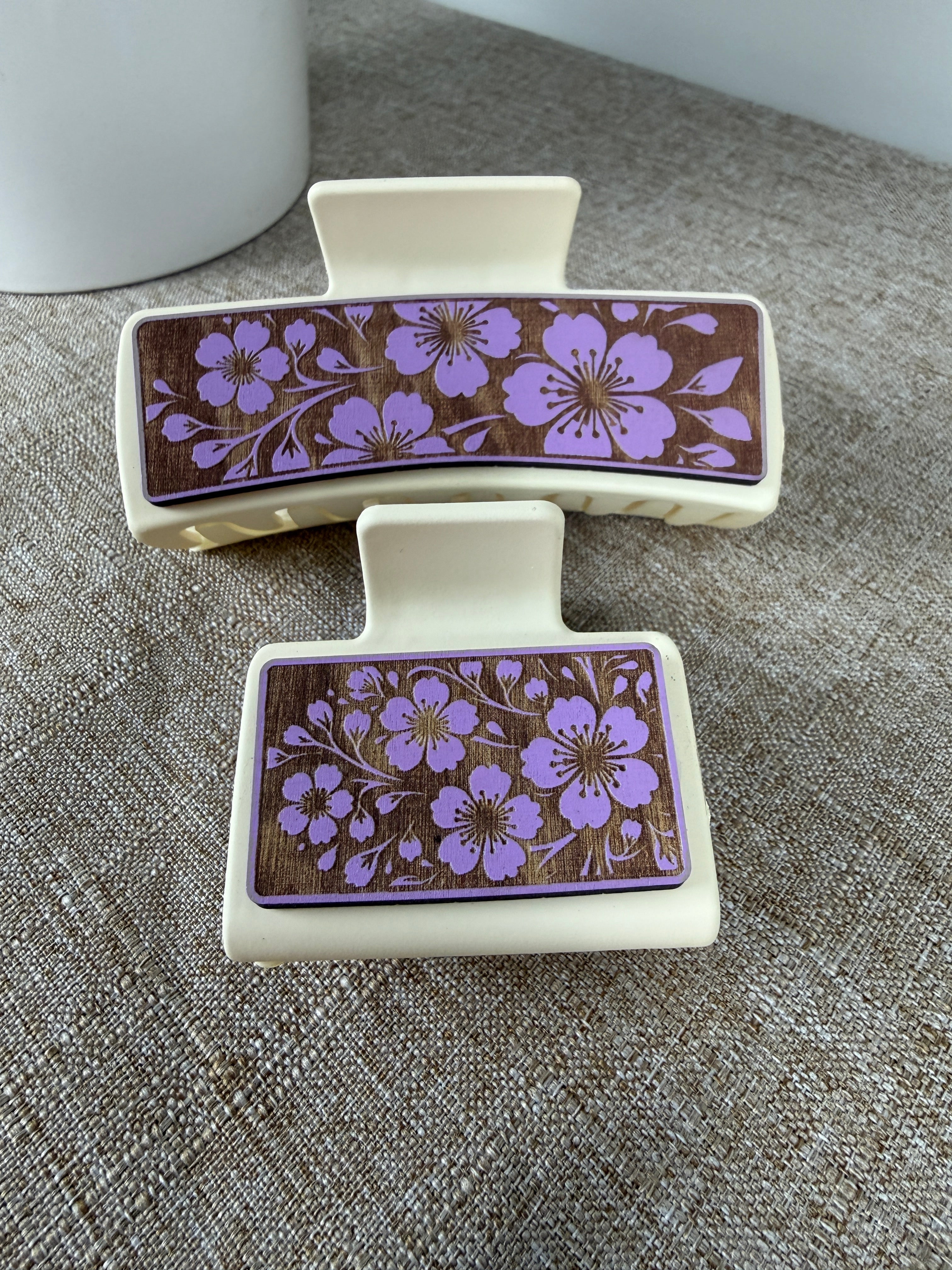 Nature inspired Wood Hair  Clips