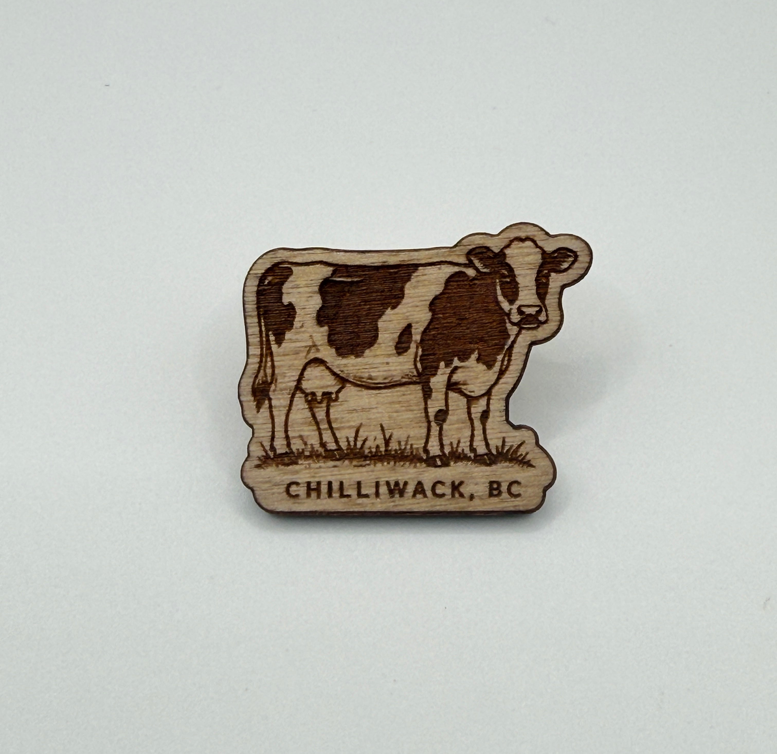 Chilliwack Cow | Wooden Souvenir Pin