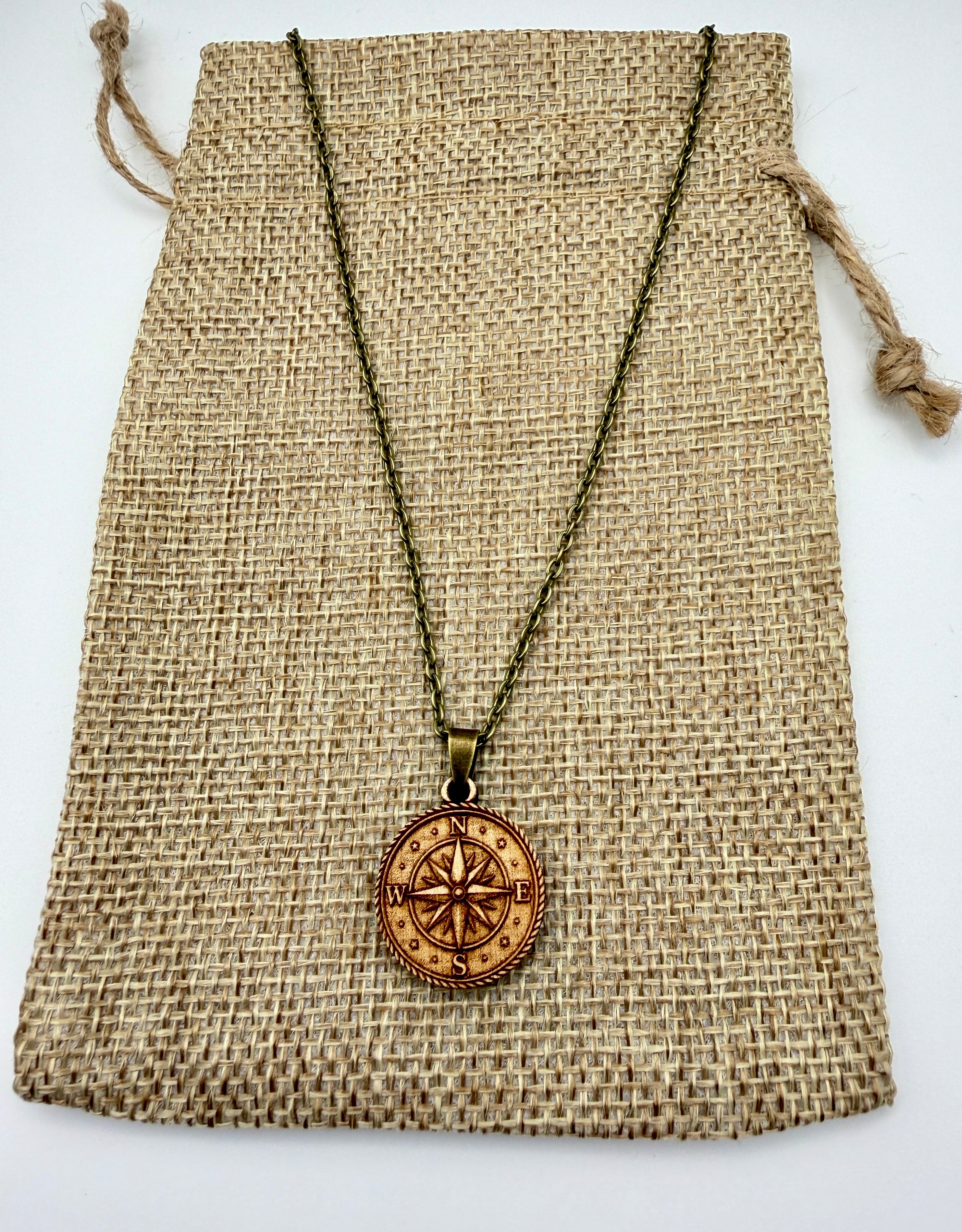 Compass Rose Pendant - Direction, Purpose and Courage
