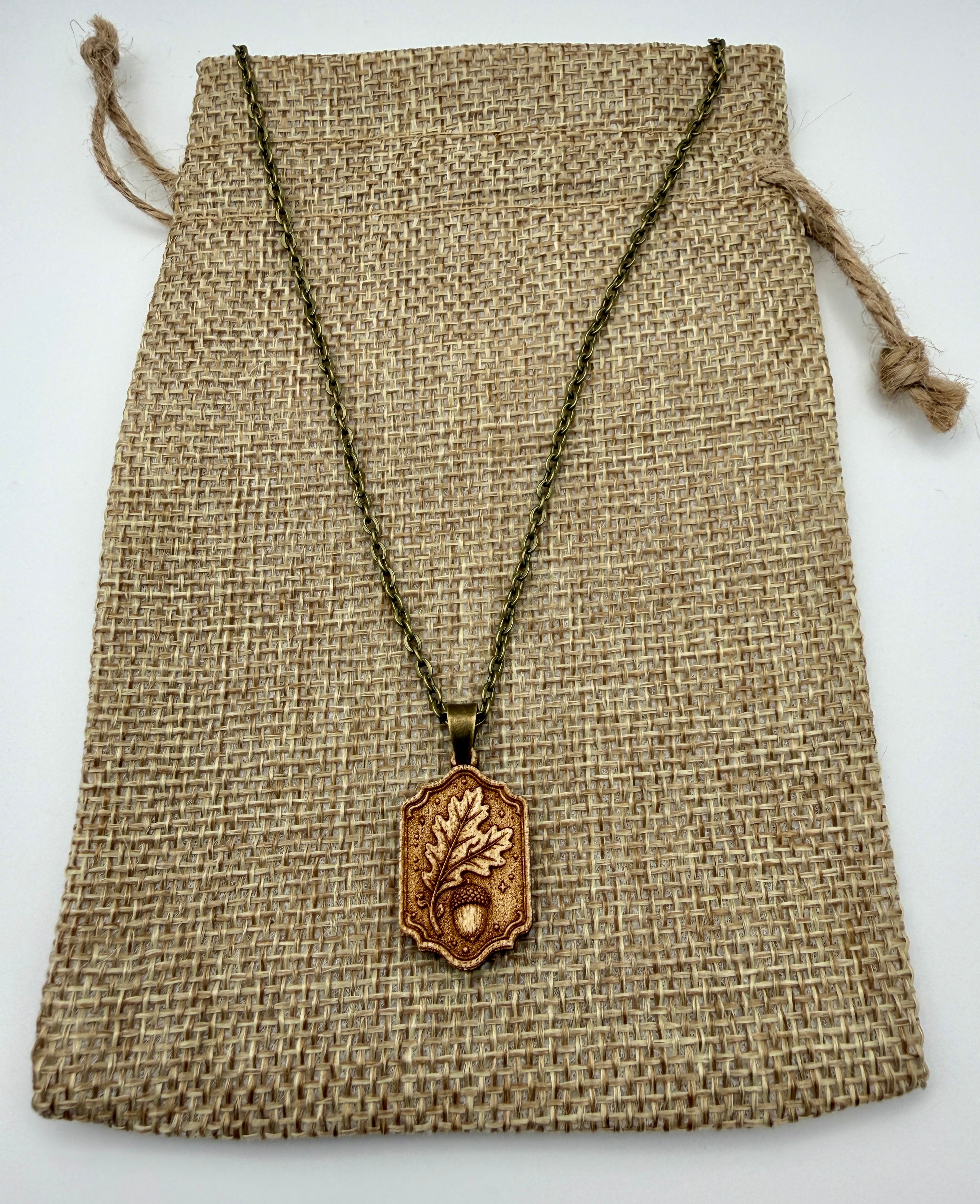 Oak & Acorn Pendant - Legacy, Growth and Potential