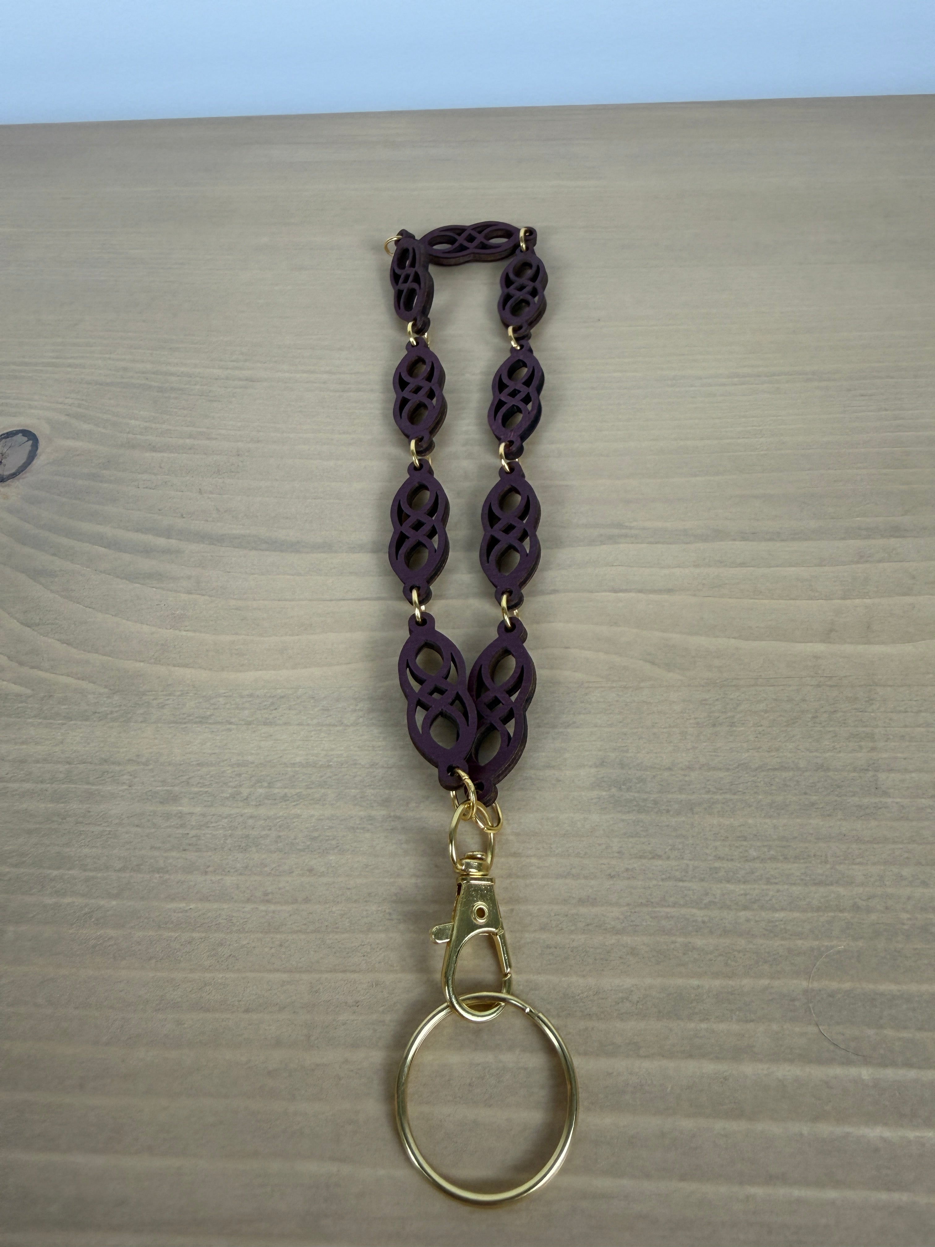Handcrafted Wood Wristlet | Keychain + Phone Strap option