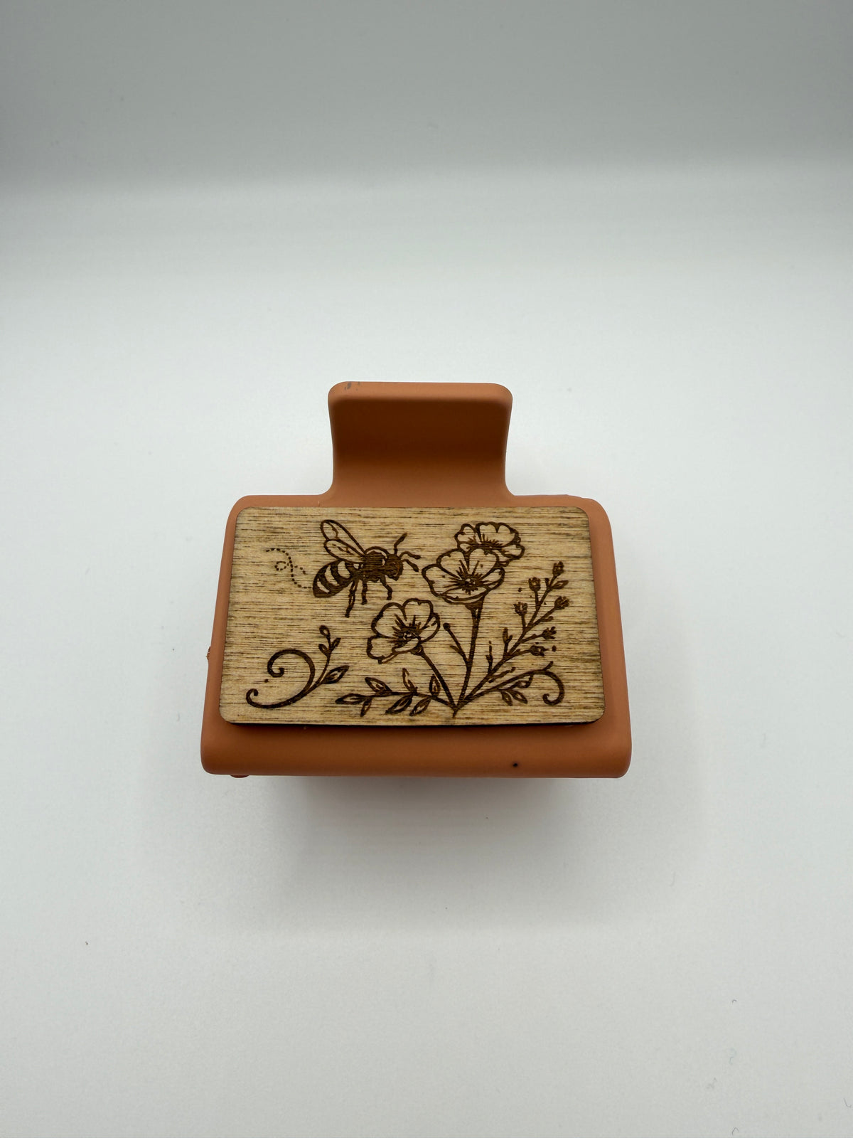 Honeybee Wood Hair Clip