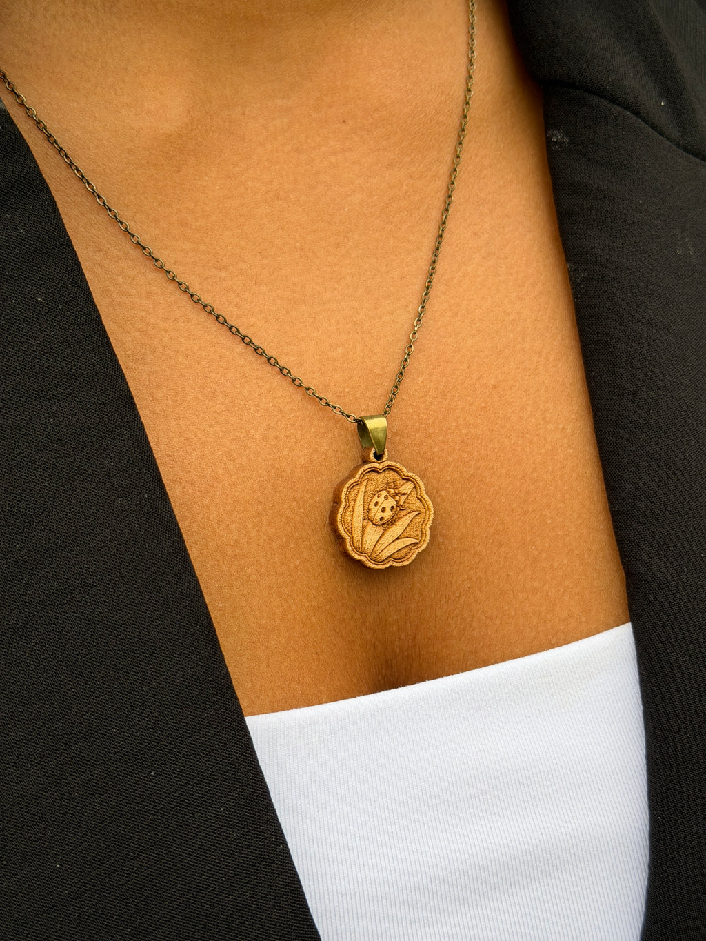 Lady bug Pendant - Joy, Gratitude, and Blessings