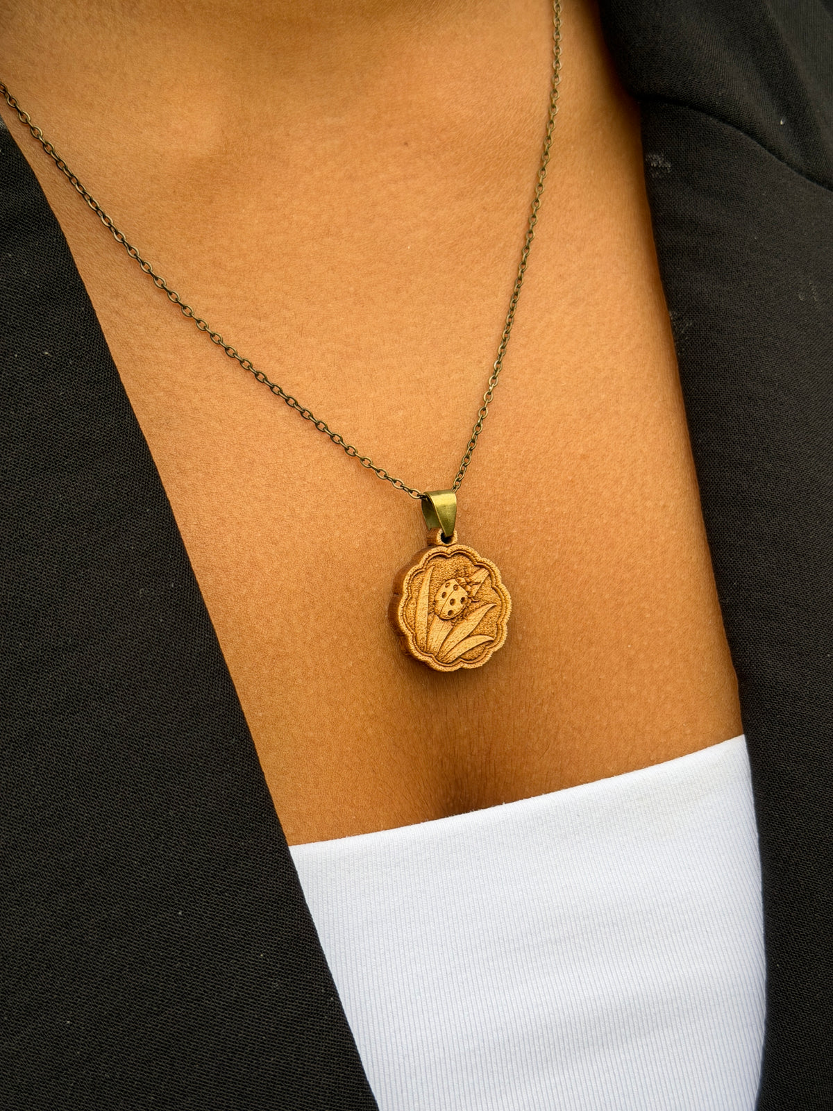 Lady bug Pendant - Joy, Gratitude, and Blessings