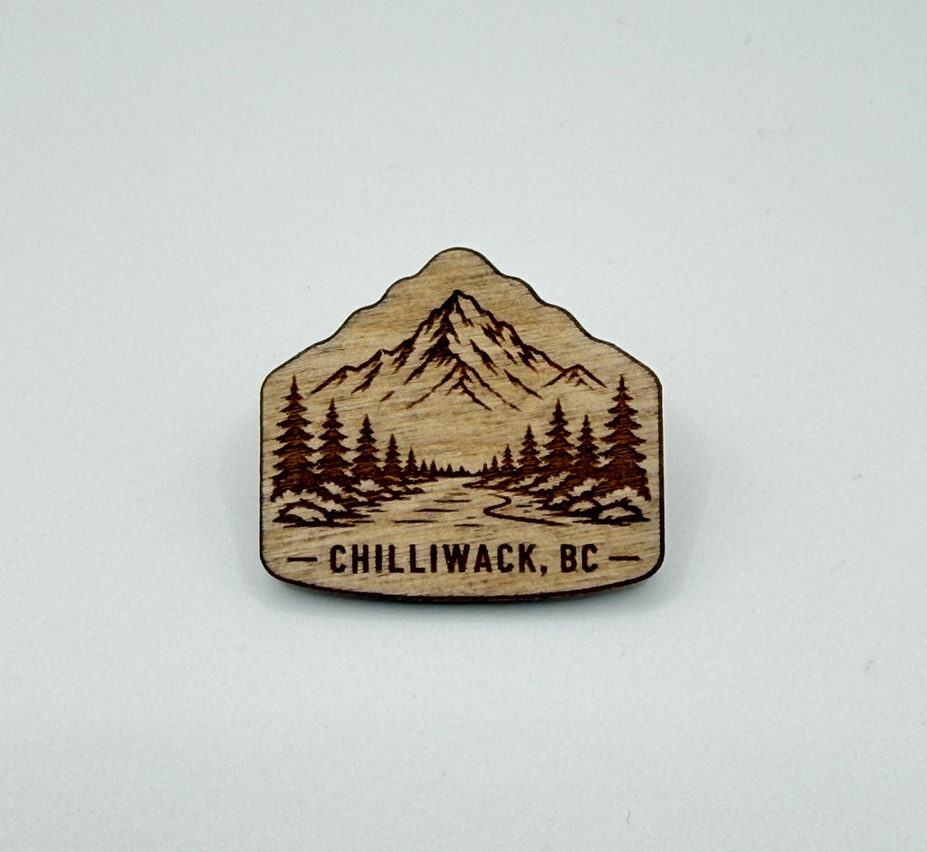 Chilliwack Mountain | Wooden Souvenir Pin