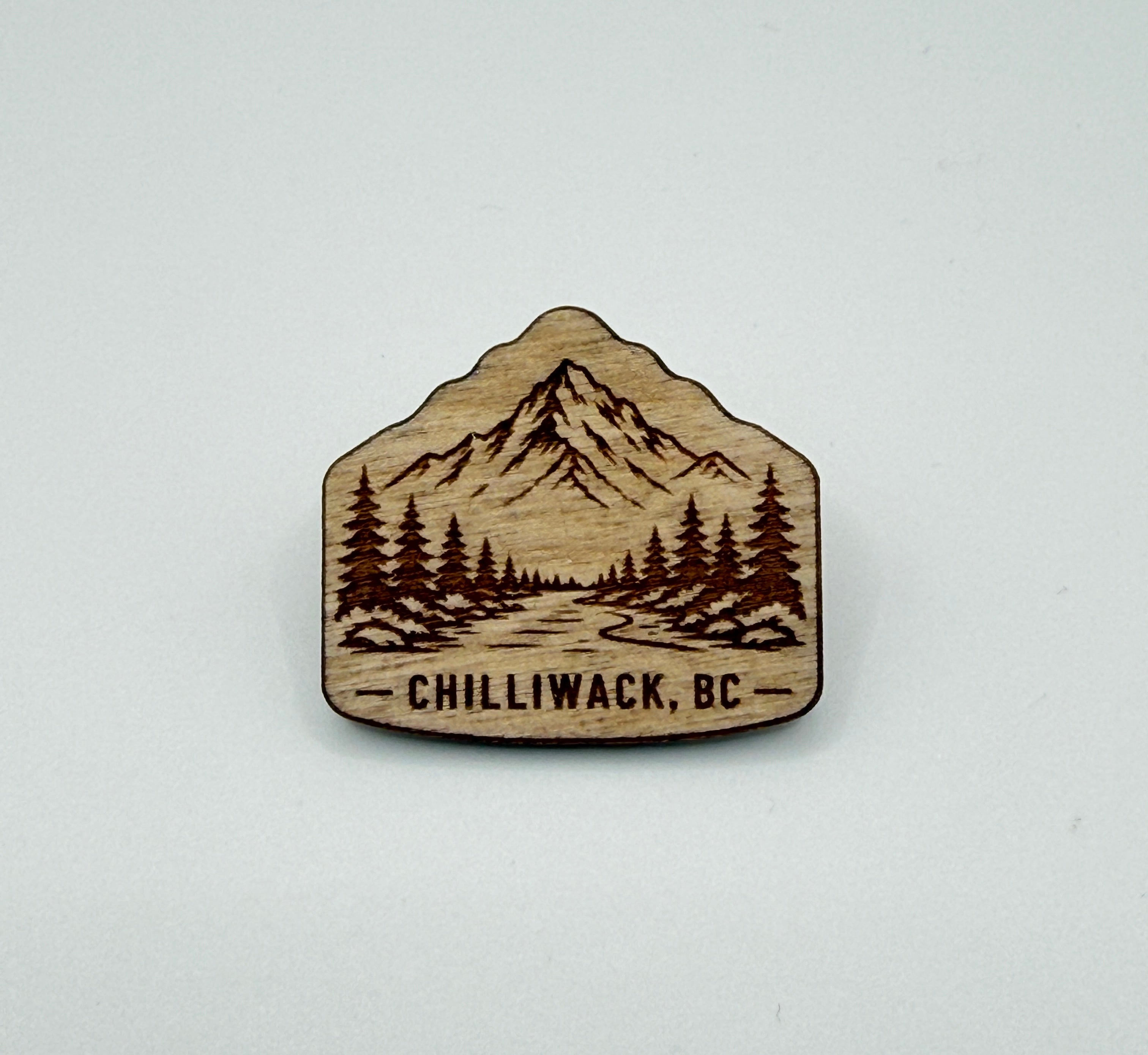 Chilliwack Mountain | Wooden Souvenir Pin