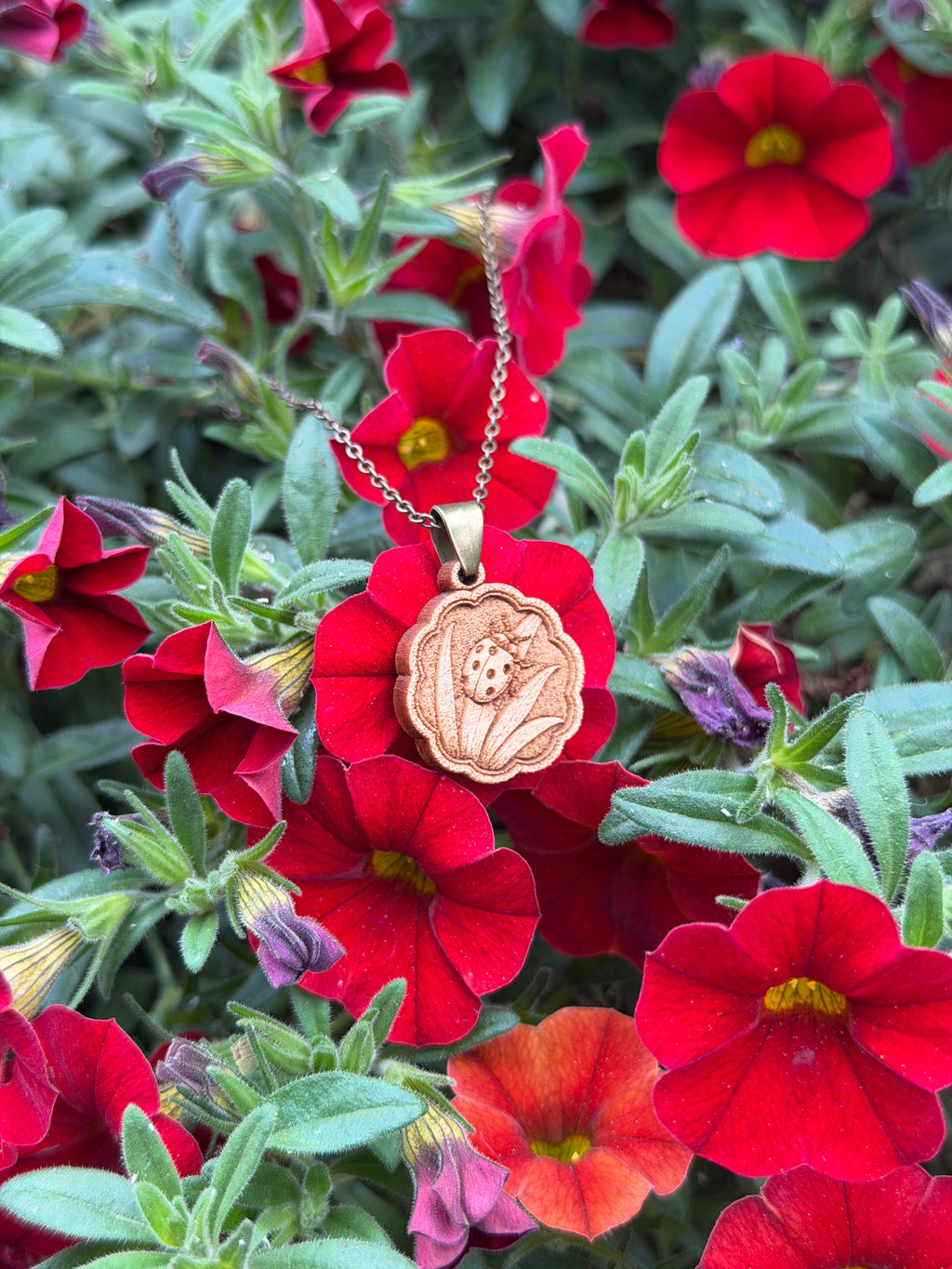 Lady bug Pendant - Joy, Gratitude, and Blessings