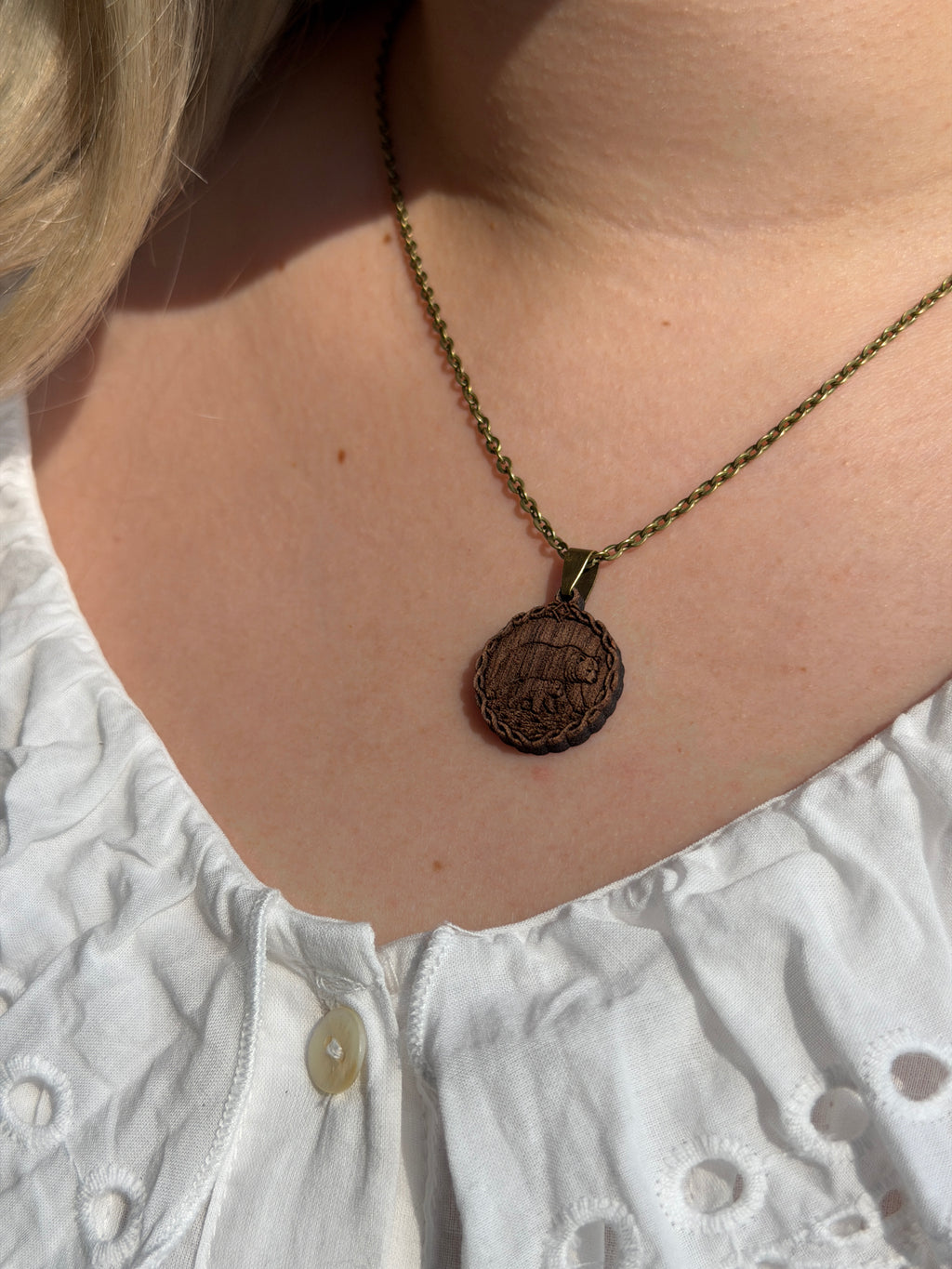 Bear & Cub Pendant - Family, Devotion and Belonging