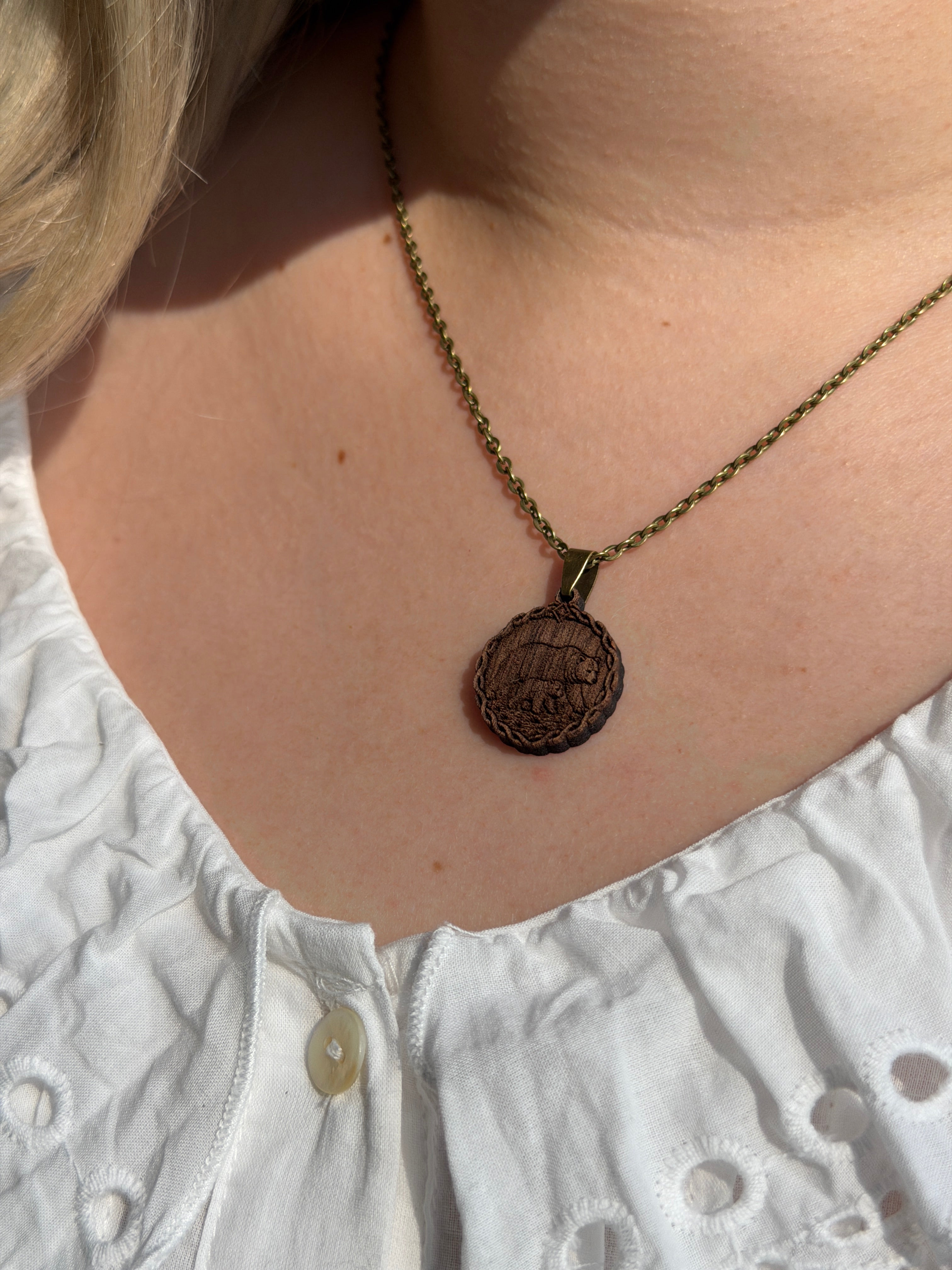 Bear & Cub Pendant - Family, Devotion and Belonging