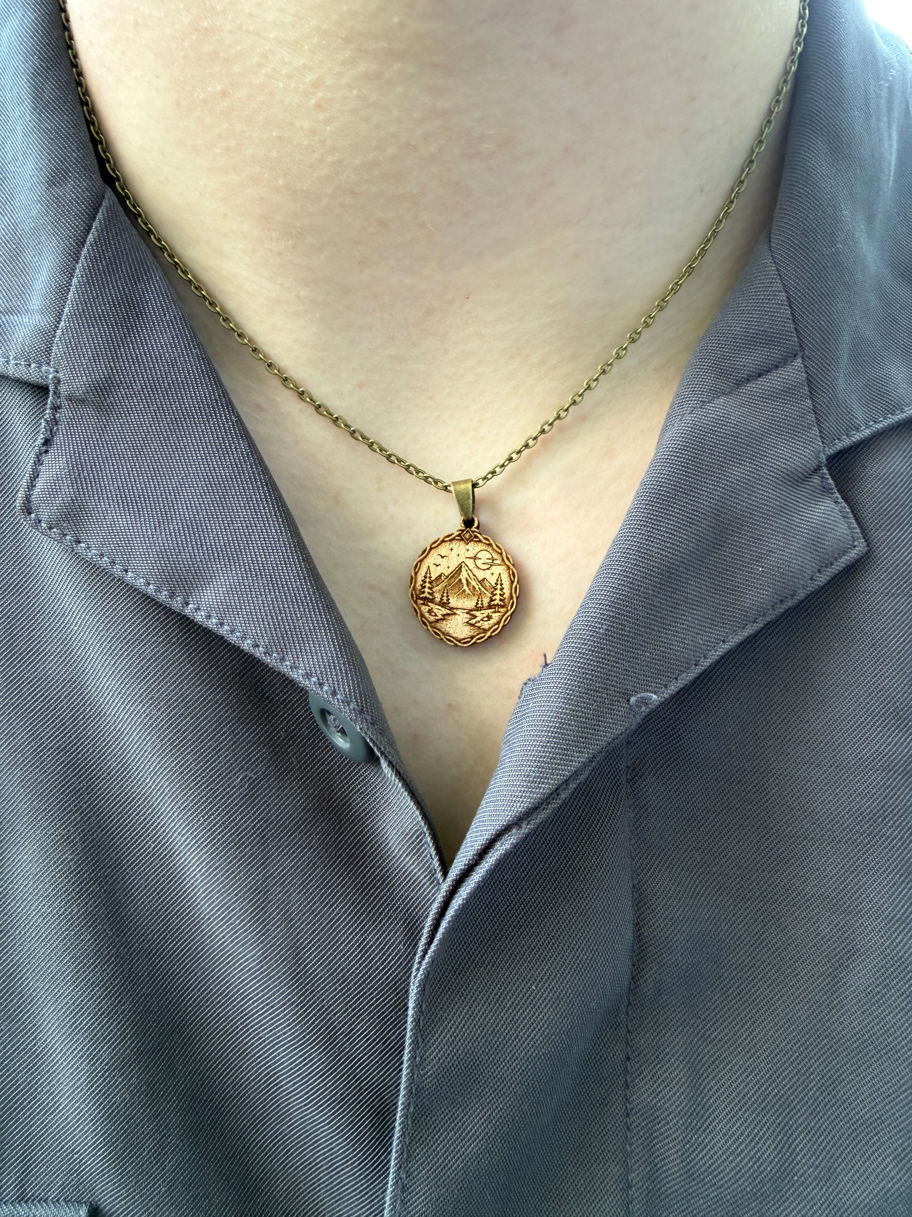 Mountain River Pendant - Adaptability, Persistence and Strength