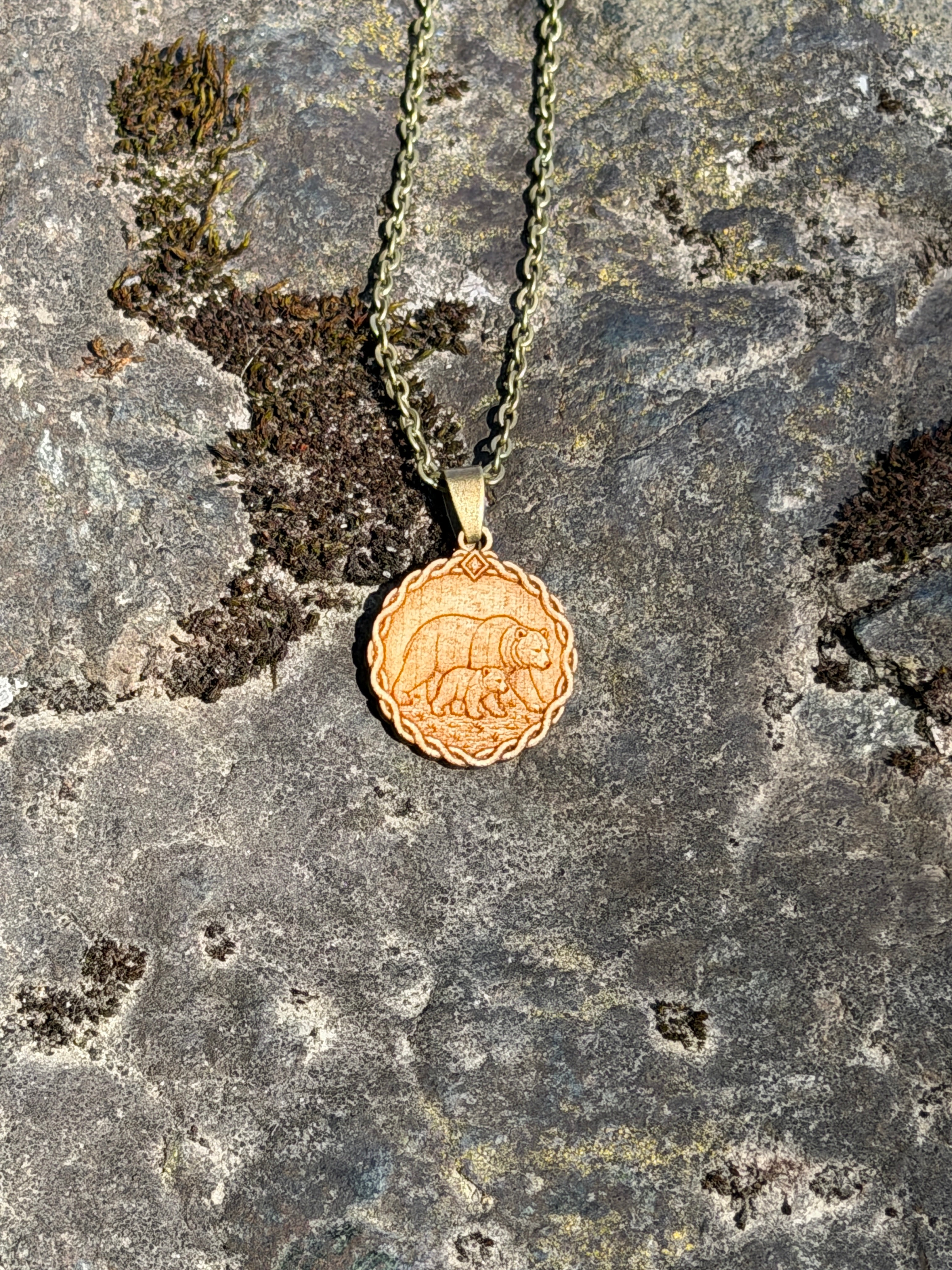 Bear & Cub Pendant - Family, Devotion and Belonging